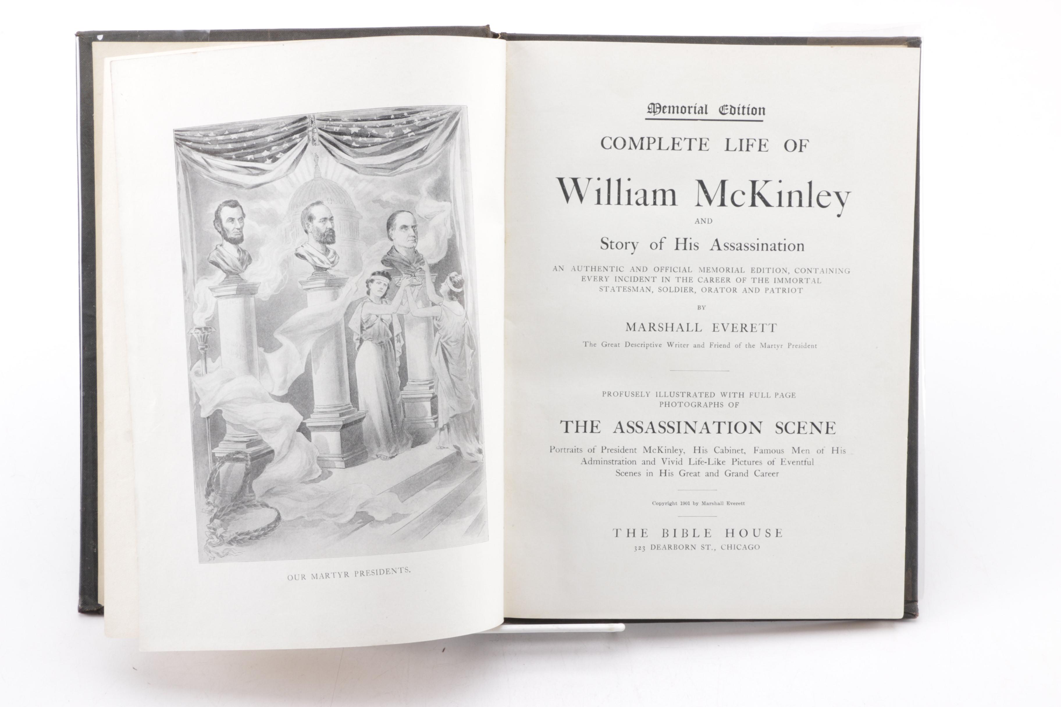 1901 "Complete Life of William McKinley" by Marshall Everett
