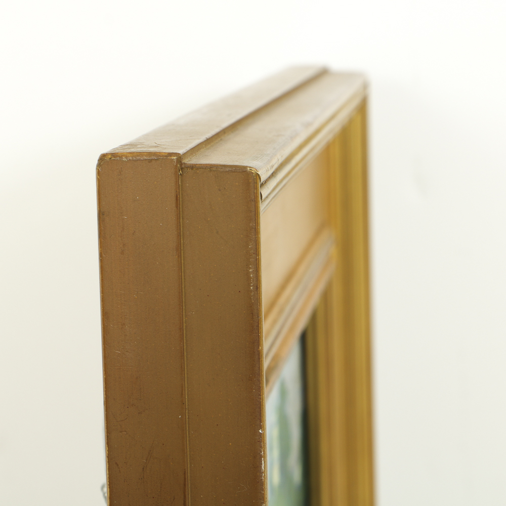 J. Alden Weir Oil Painting on Canvas Board of Impressionist Landscape