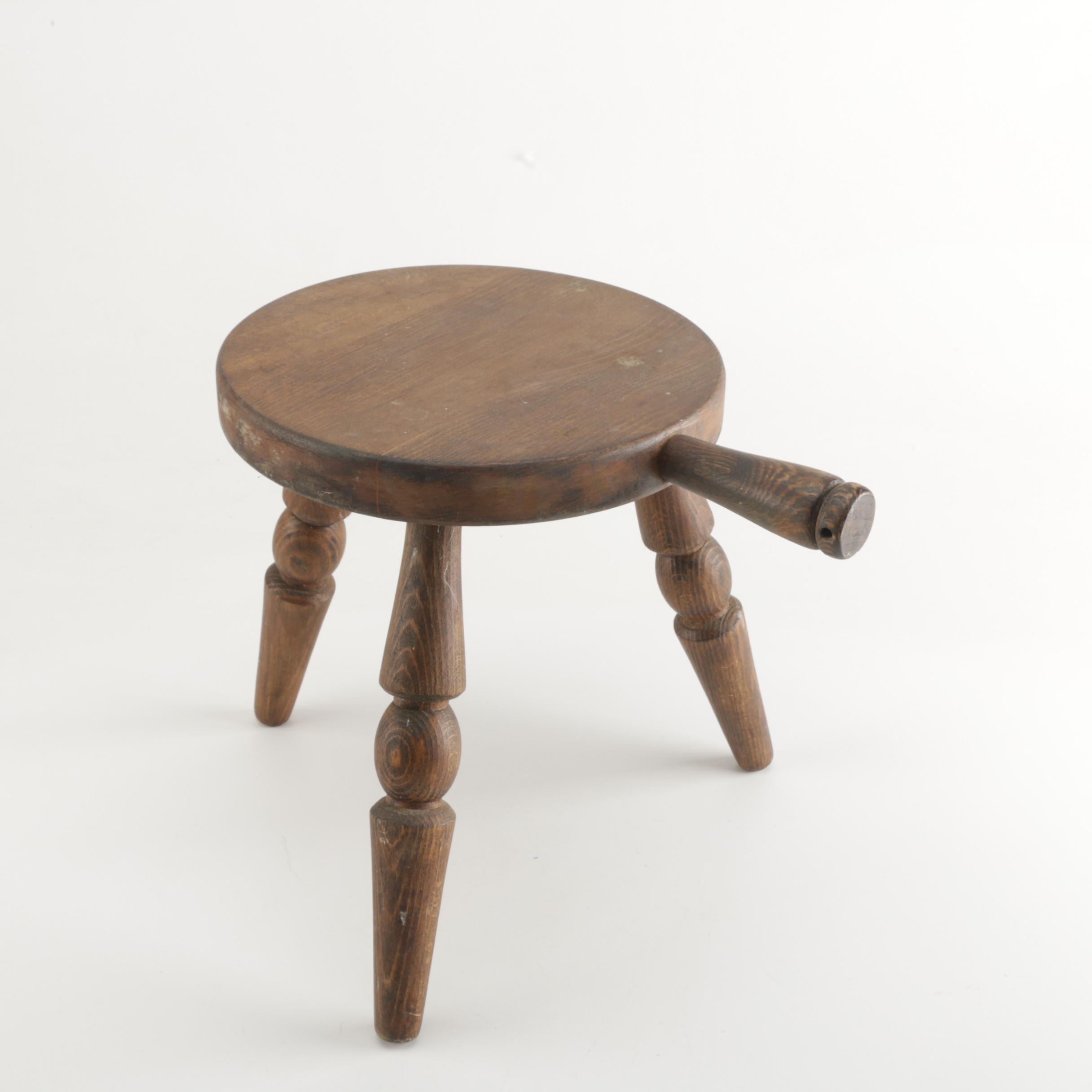 Oak Milking Stool