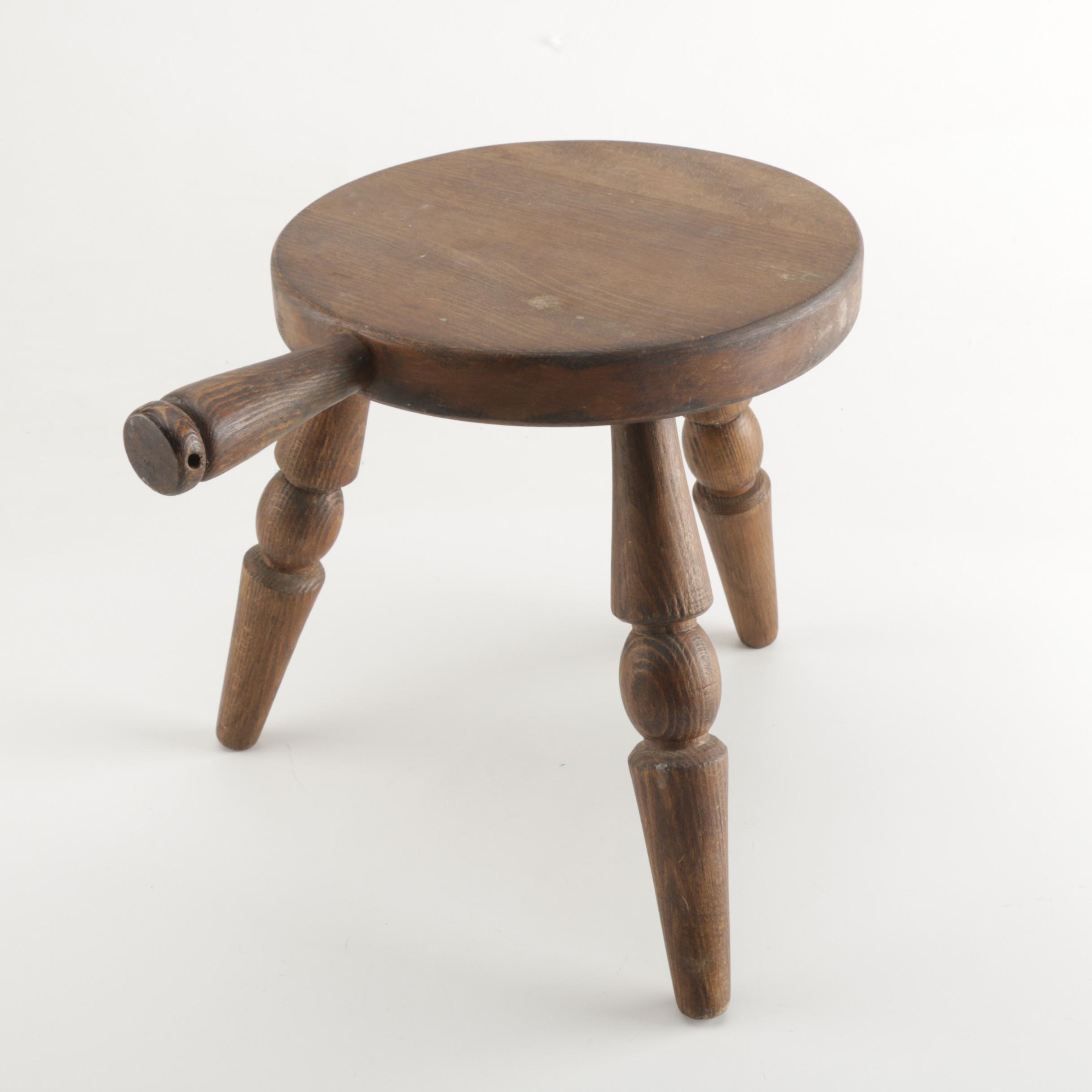 Oak Milking Stool