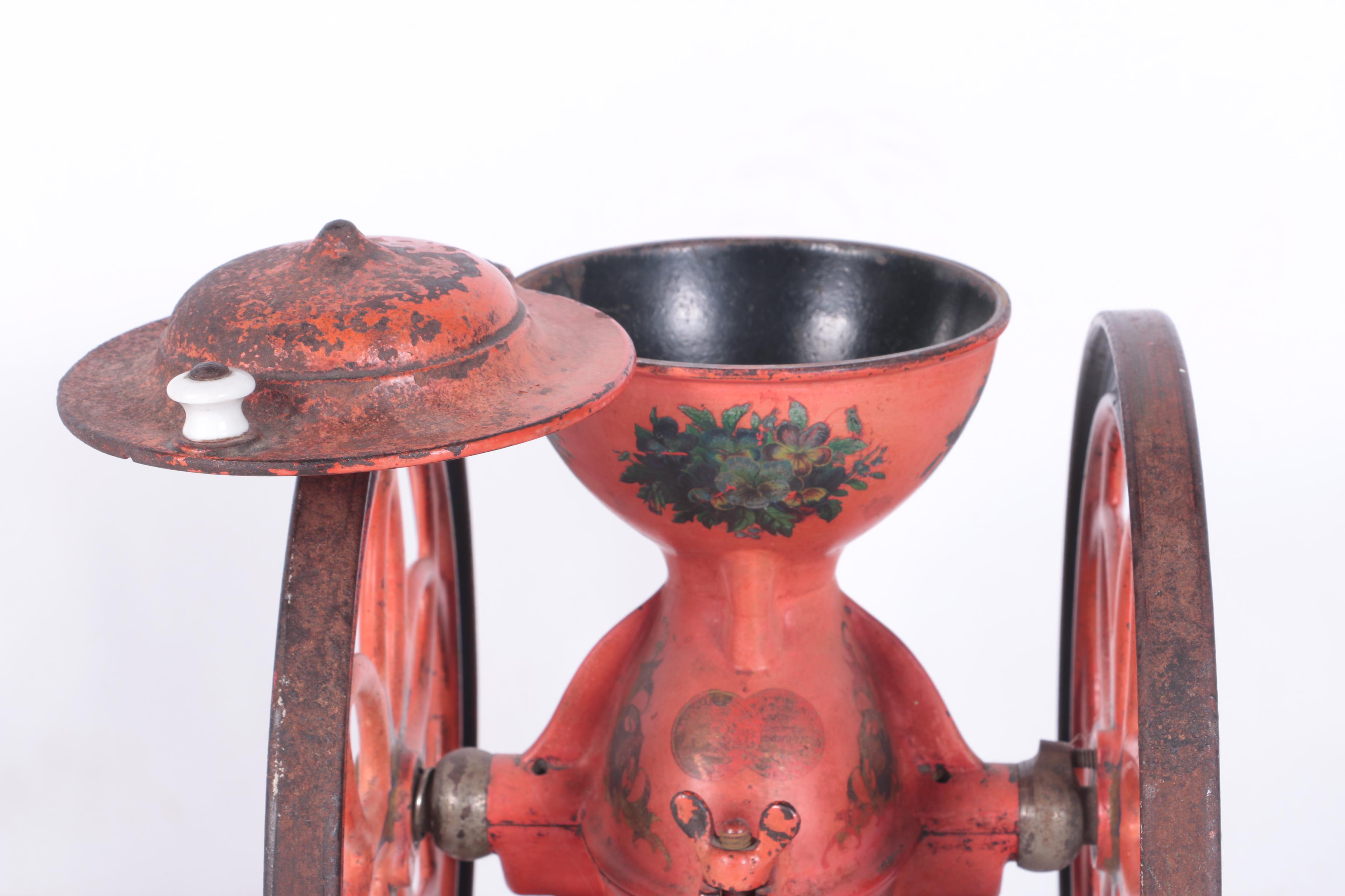 Vintage Enterprise Cast Iron Double Wheel Coffee Mill