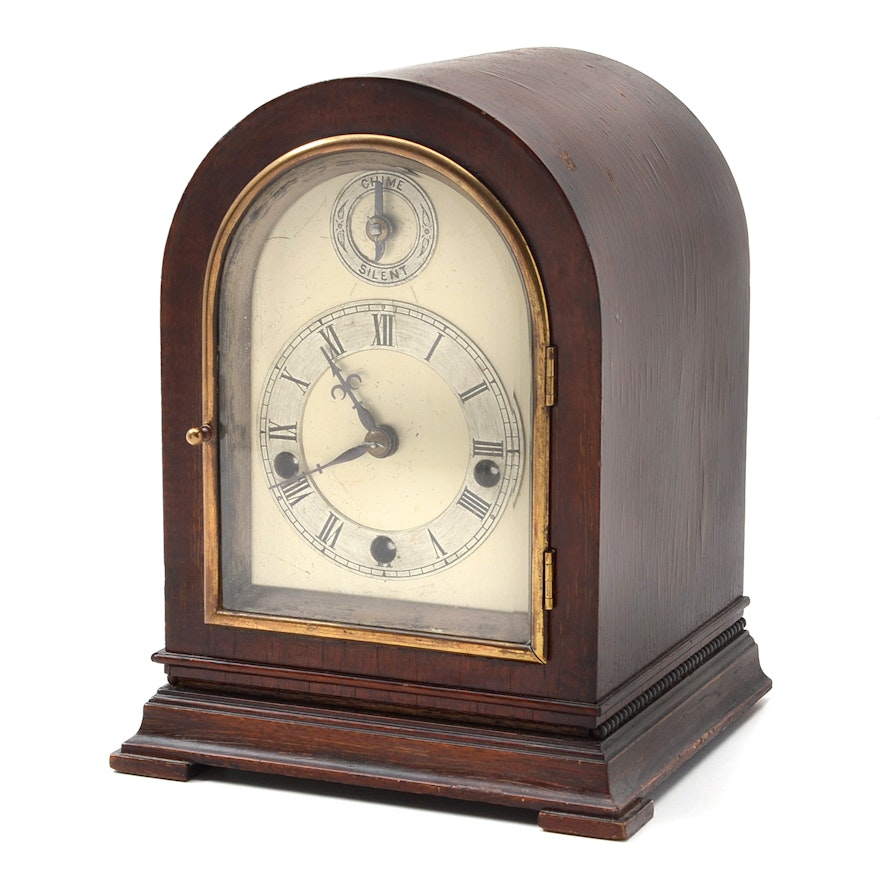 Vintage "Peerless" Mantel Clock by Matthias Bauerle, Circa Early 20th Century