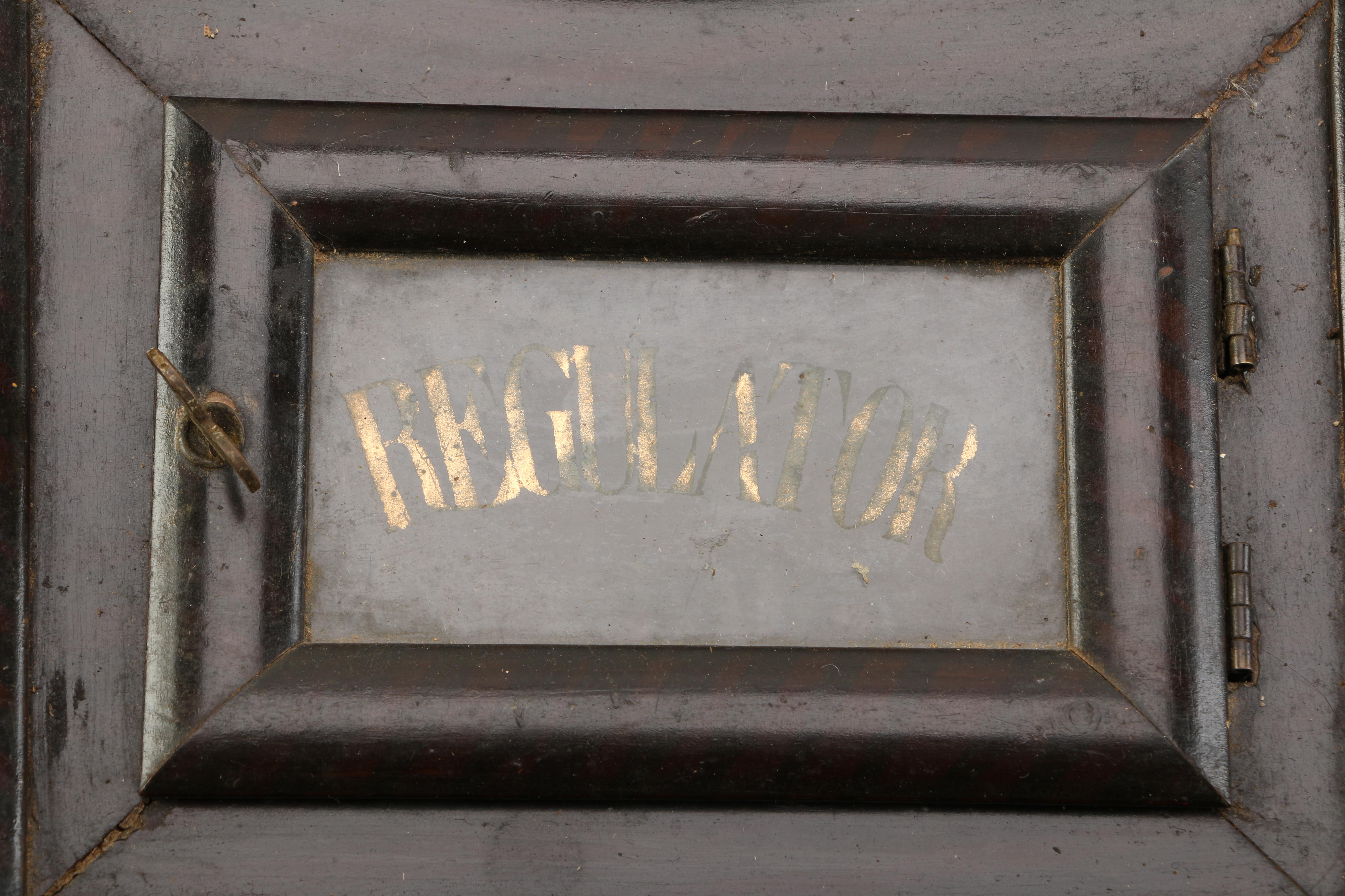 Vintage Wood Regulator Wall Clock