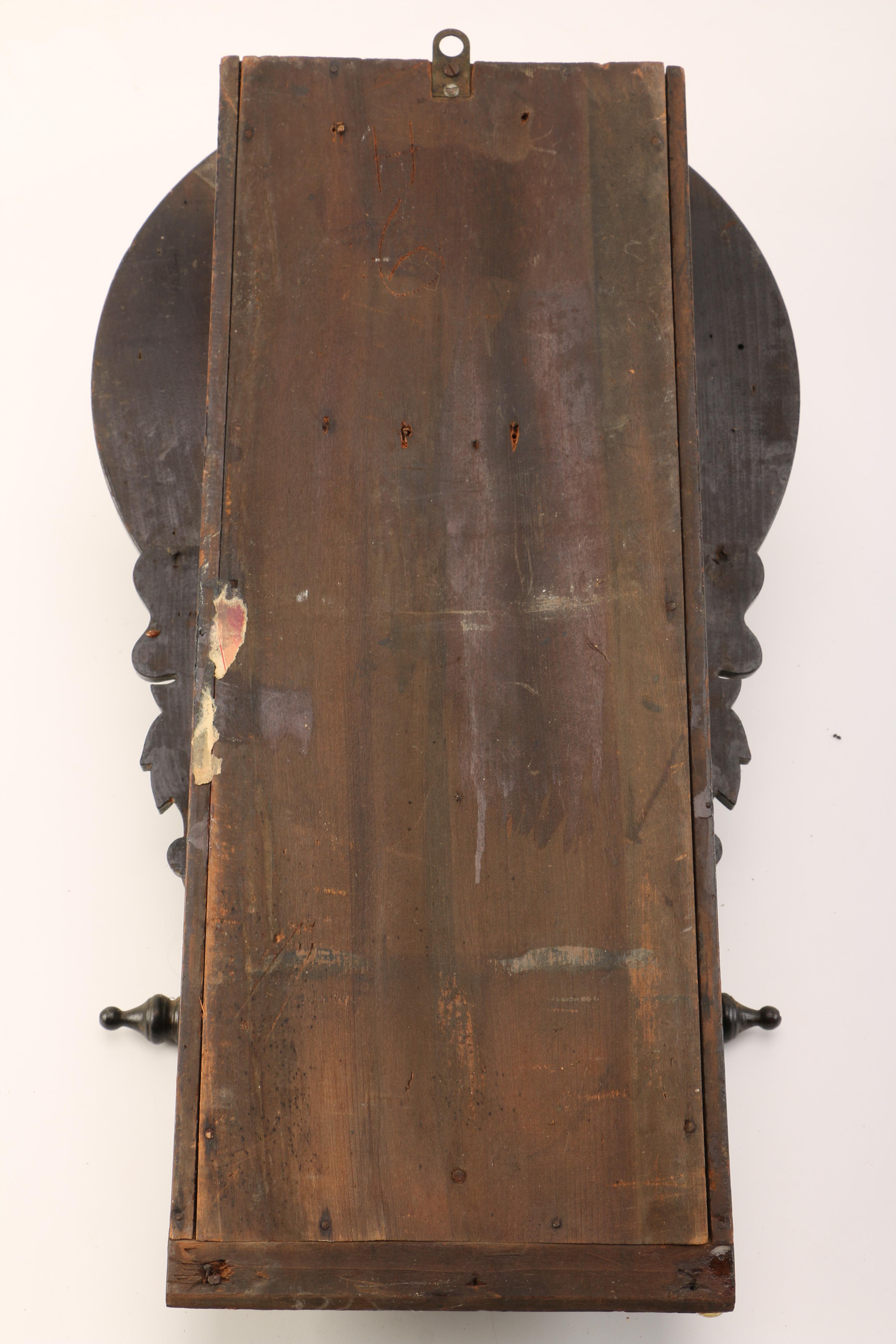 Vintage Wood Regulator Wall Clock