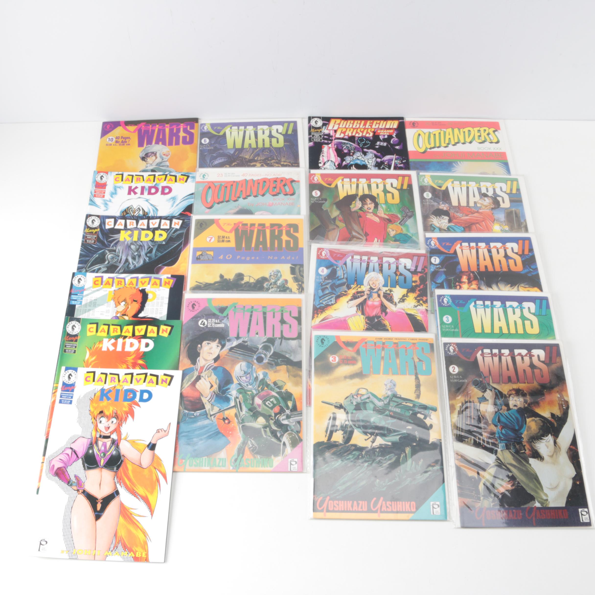 Collection of Dark Horse Comic Books featuring "The Venus Wars"