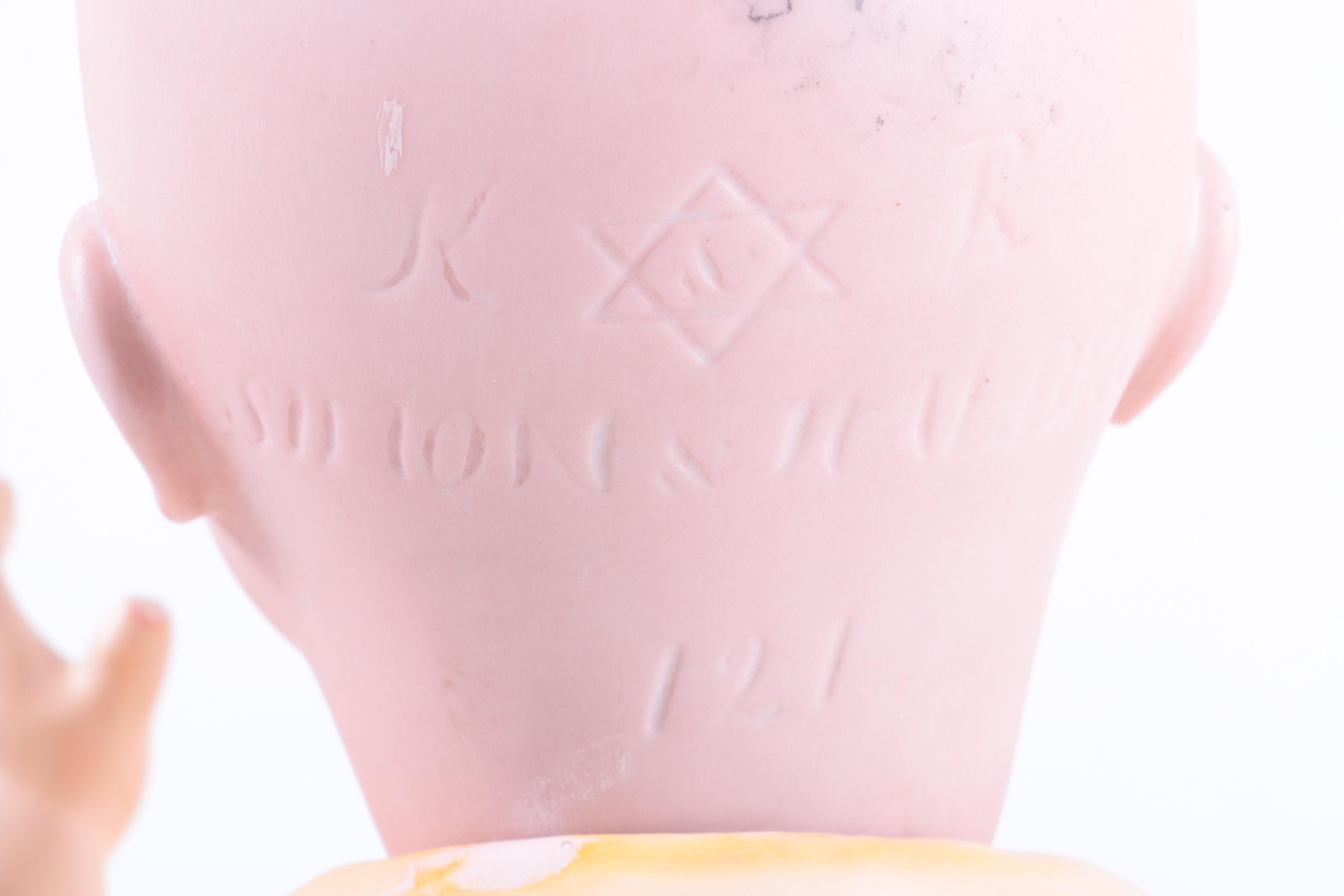 Bisque K&R Dolls and a Bestmaid Kitchen Set