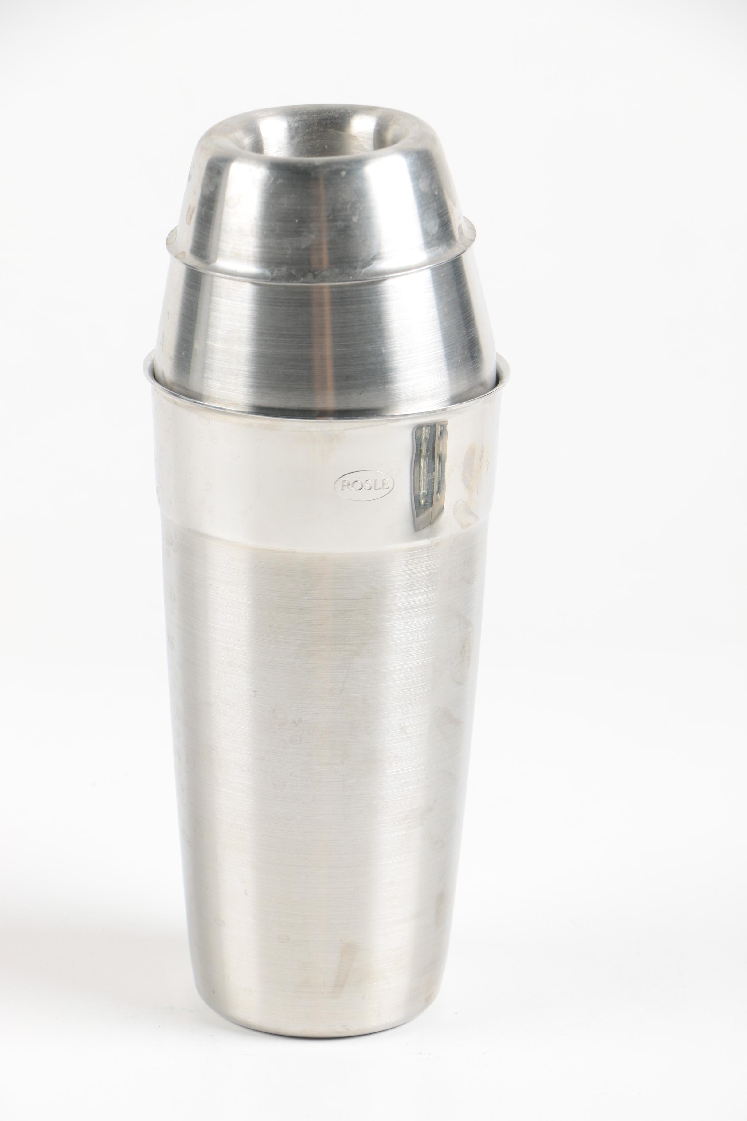 Restoration Hardware and Rosle Cocktail Shakers and Bar Caddy