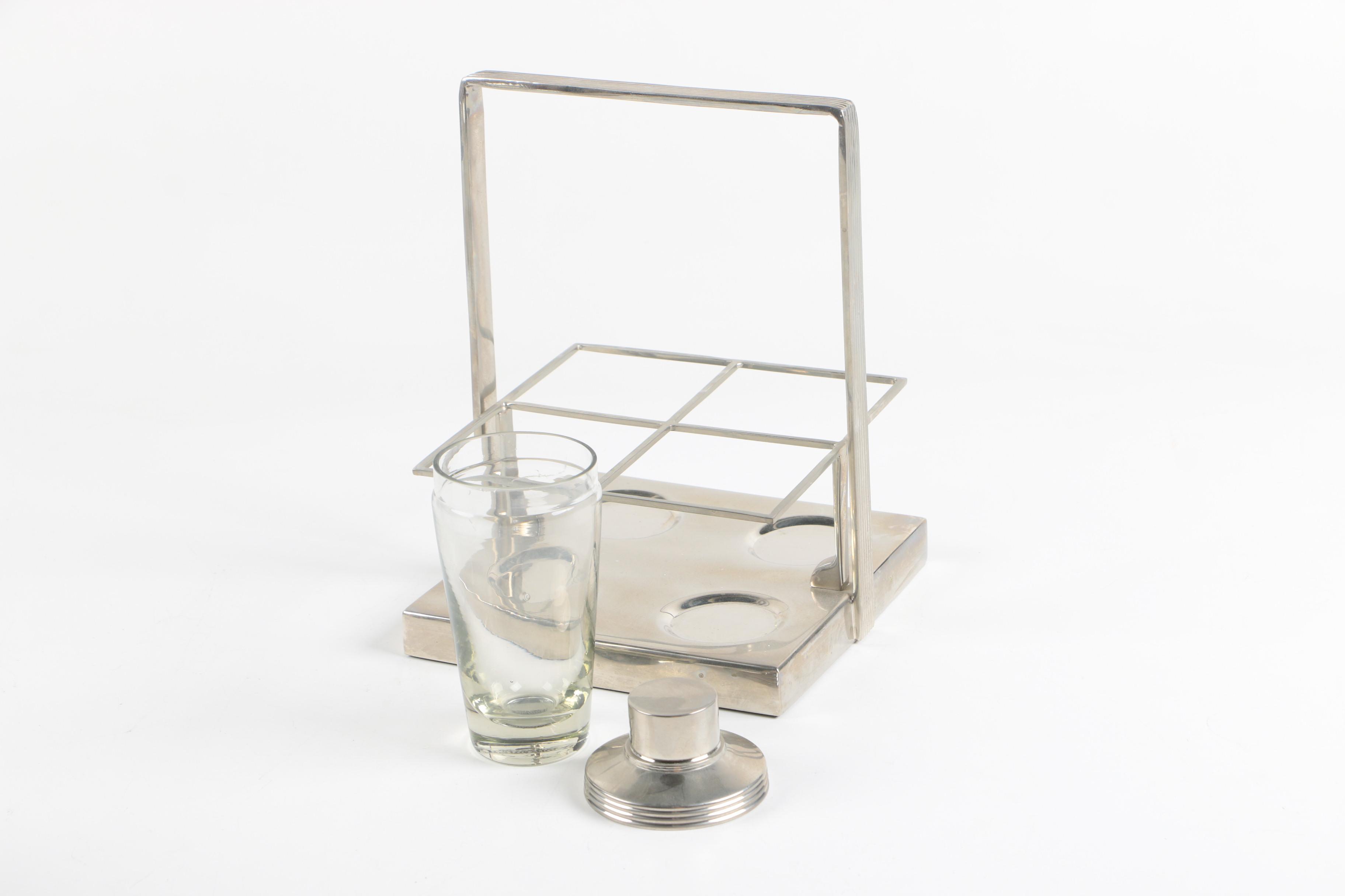 Restoration Hardware and Rosle Cocktail Shakers and Bar Caddy