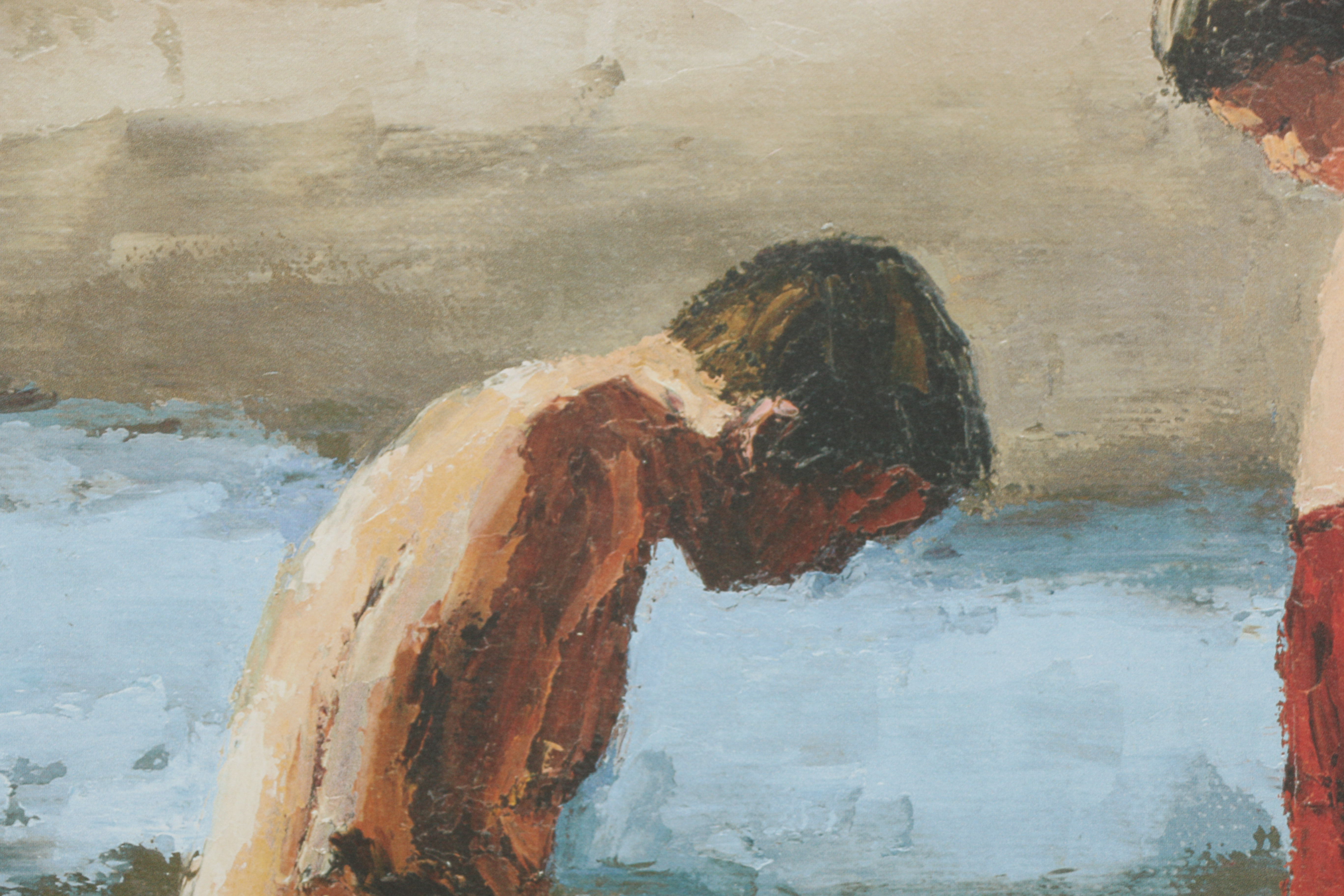 Elaine Hughes Limited Edition Offset Lithograph "Sandy Feet"