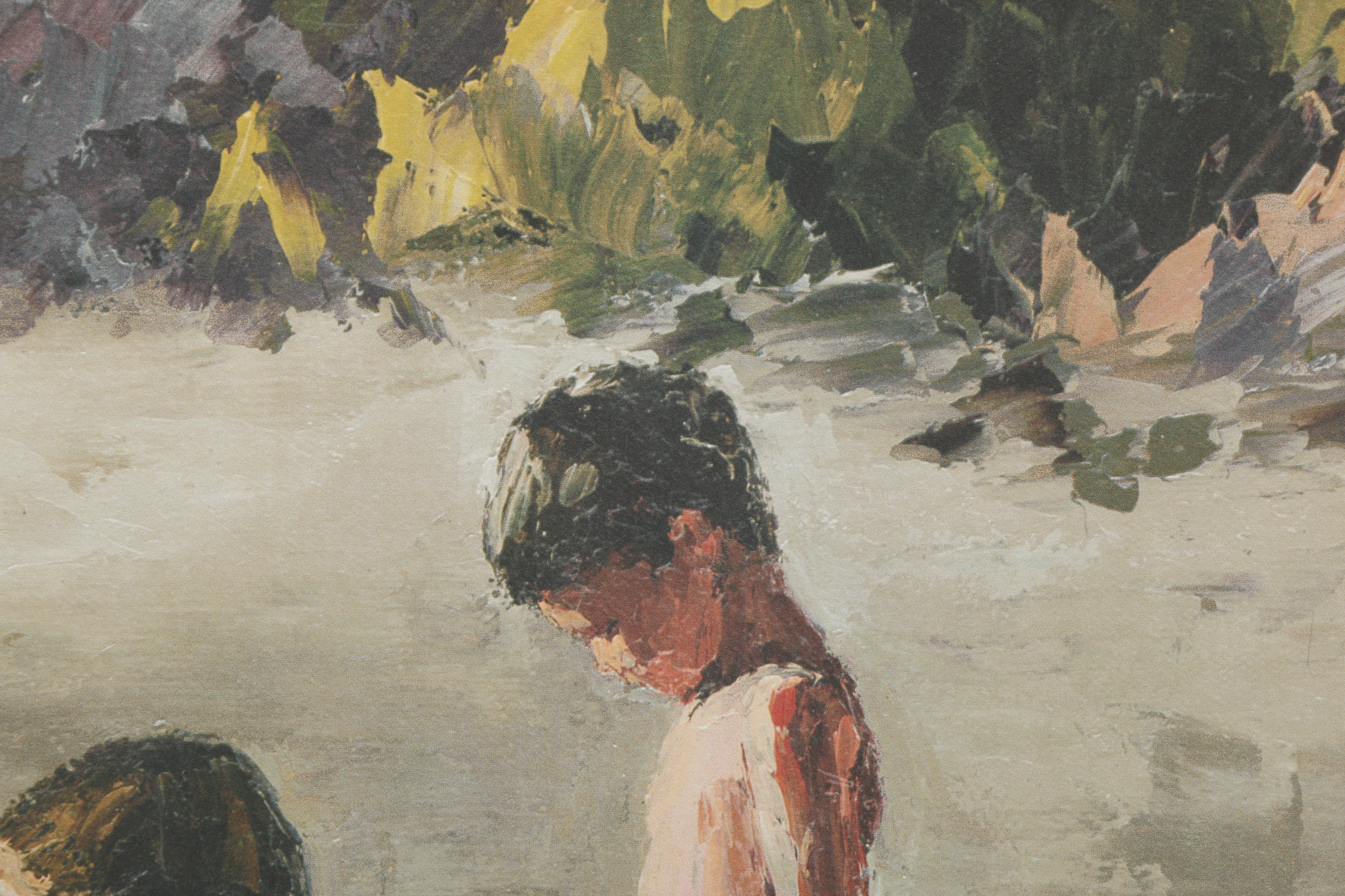 Elaine Hughes Limited Edition Offset Lithograph "Sandy Feet"