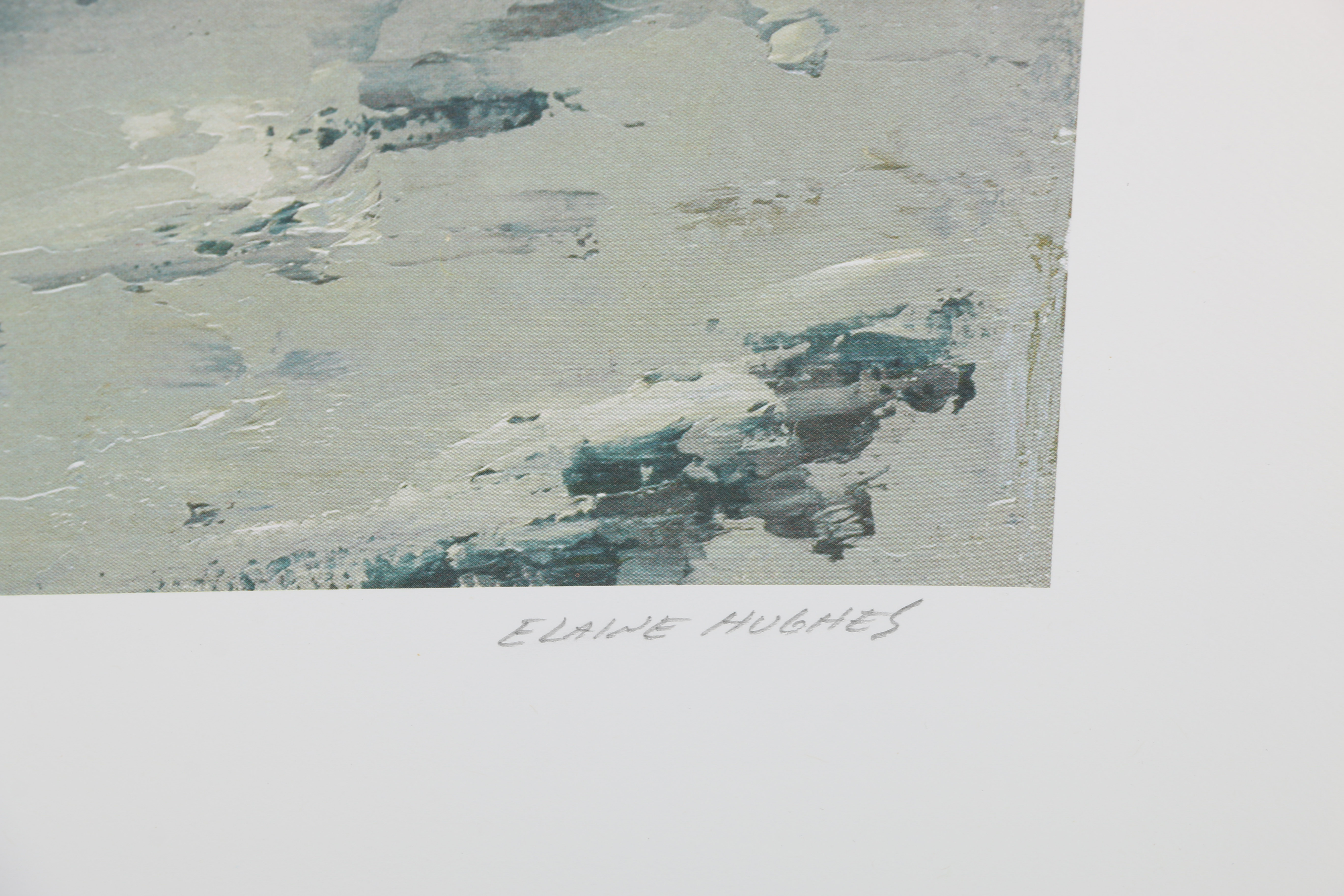 Elaine Hughes Limited Edition Offset Lithograph "Sandy Feet"