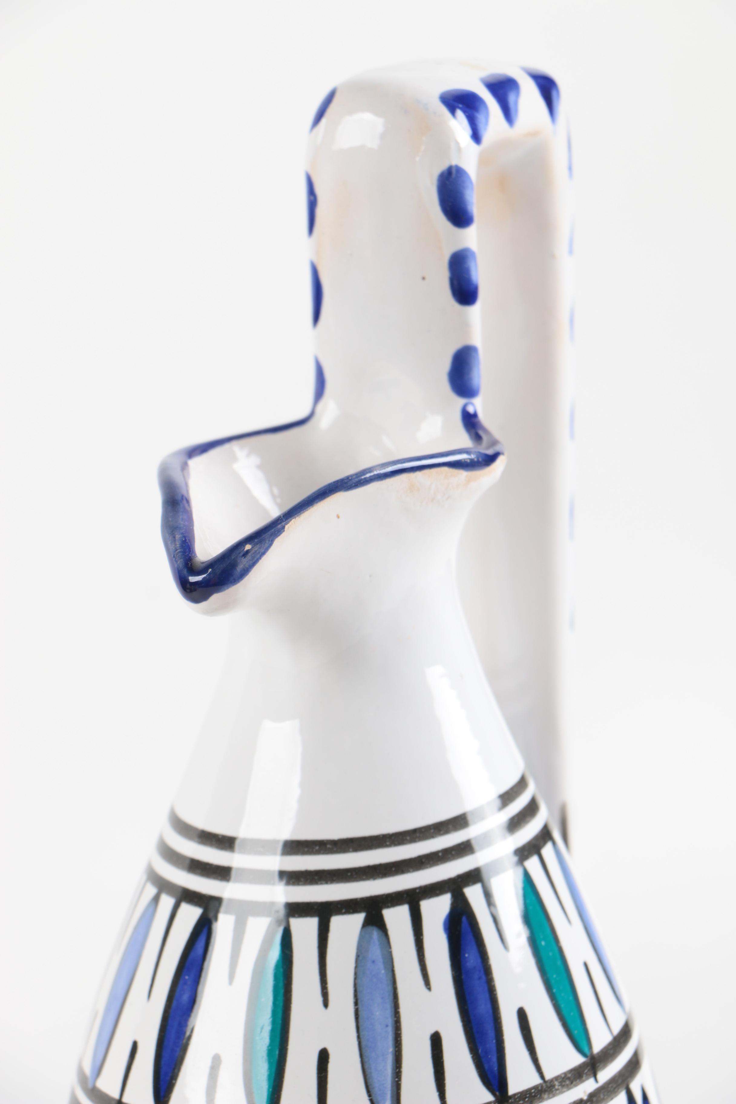 Hand Painted Ceramic Pitcher
