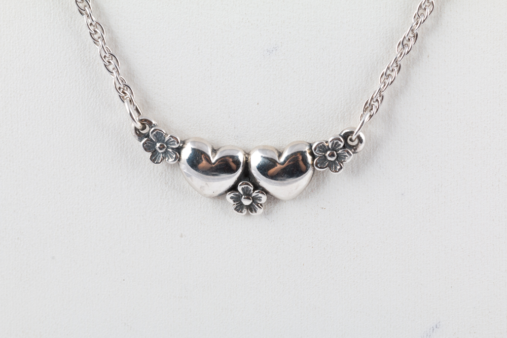 James Avery Sterling Silver Necklace and Charm Bracelet