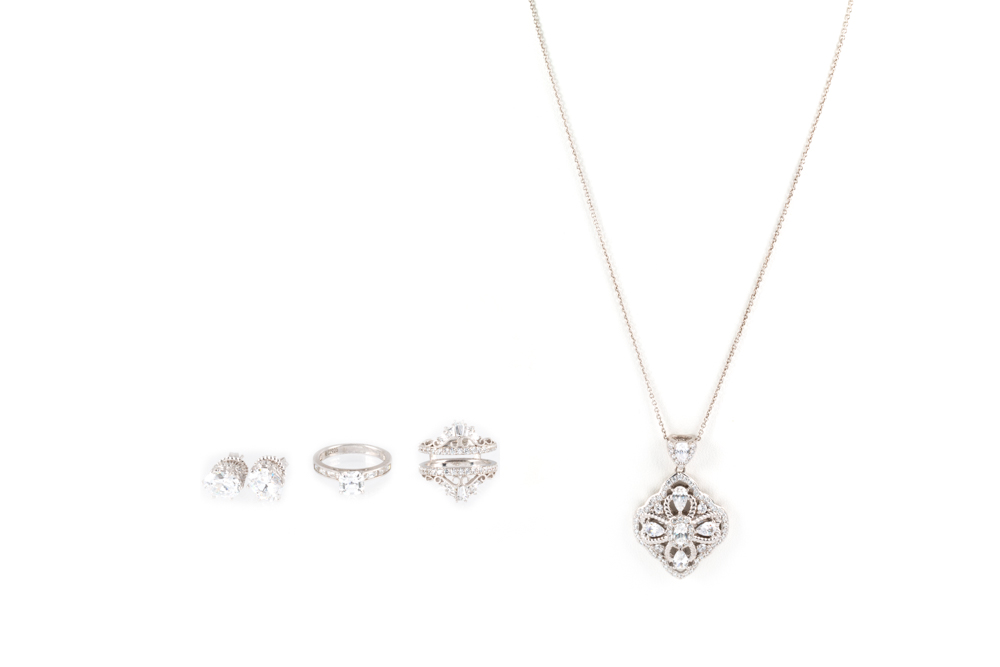 Sterling Silver Cubic Zirconia Jewelry