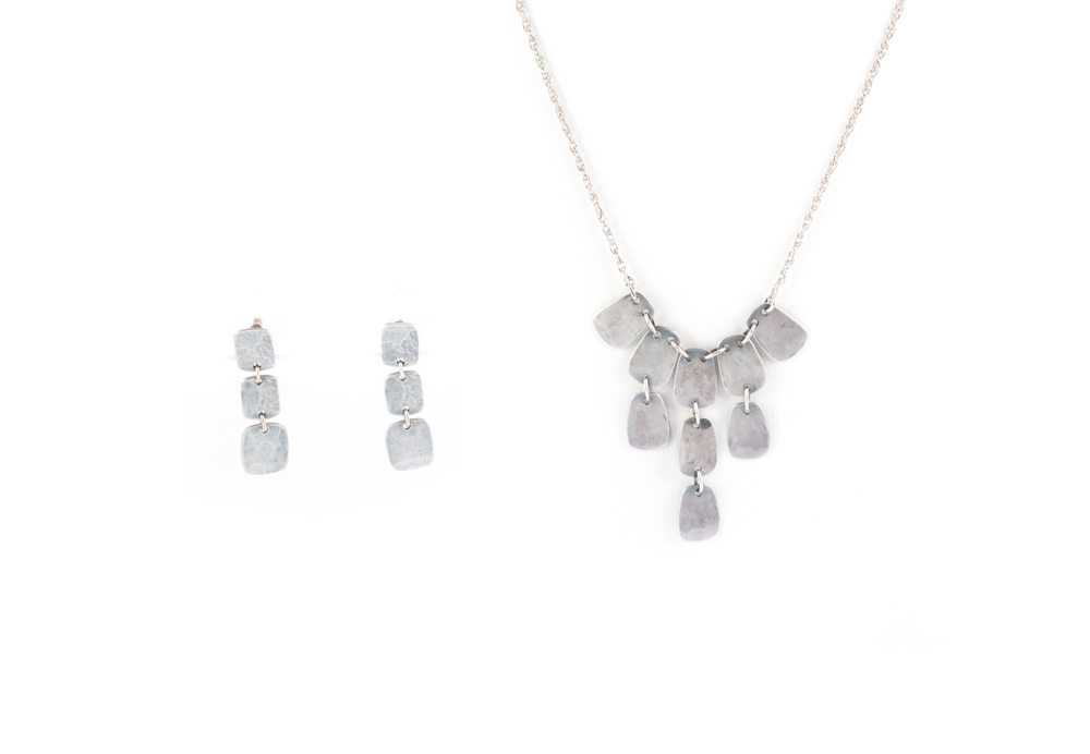 James Avery Sterling Silver Necklace and Earring Pair