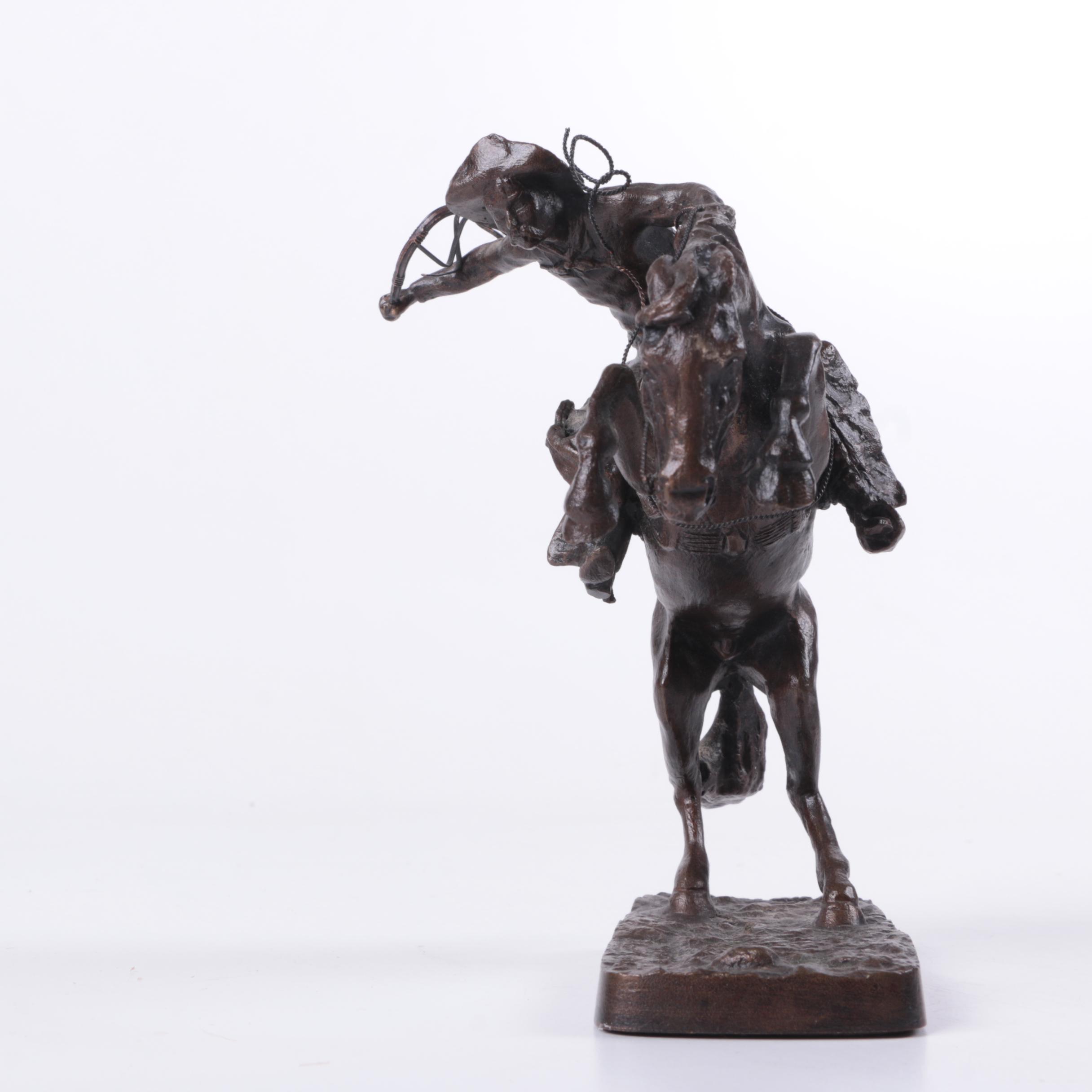 "The Bronco Buster" Horse Figurine