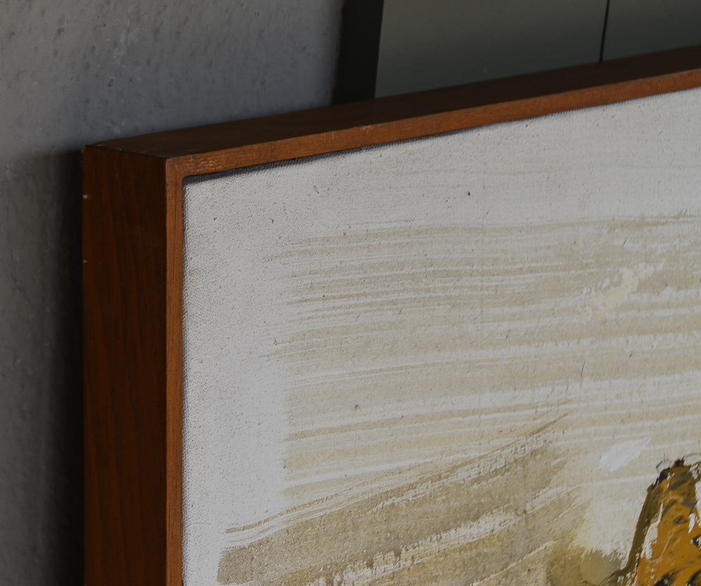 Gino Hollander 1978 Oil on Canvas Abstract Painting