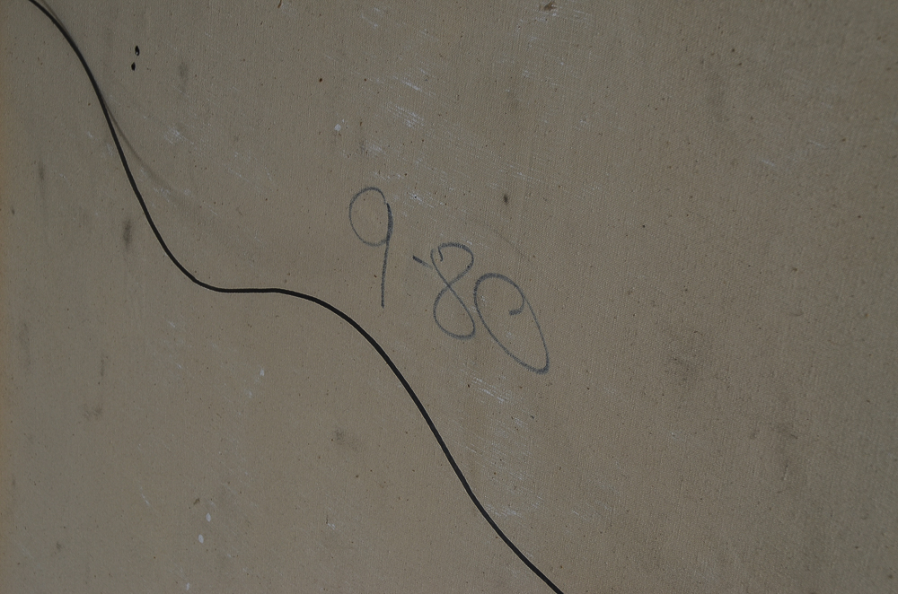 Gino Hollander 1978 Oil on Canvas Abstract Painting