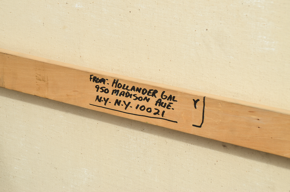 Gino Hollander 1972 Abstract Oil Painting on Canvas