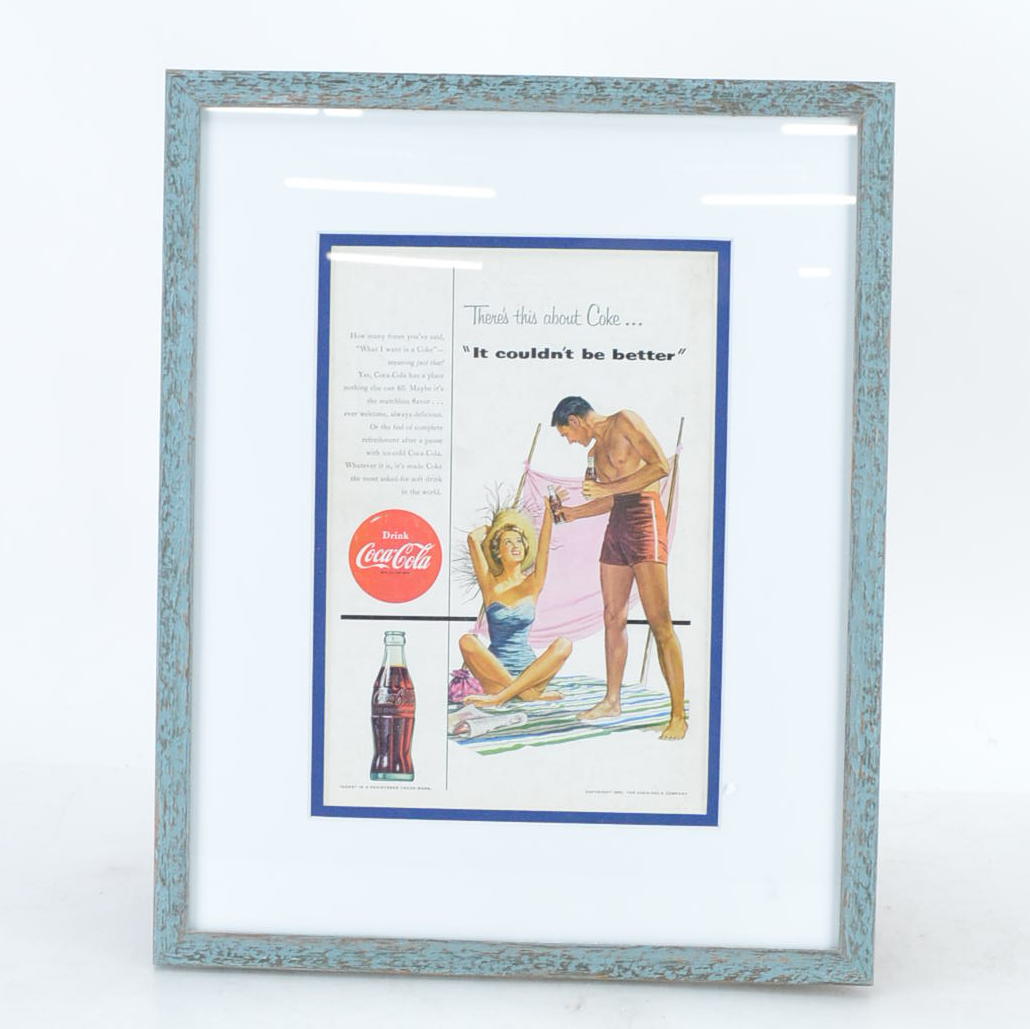 1954 Frame Coca-Cola Advertisement