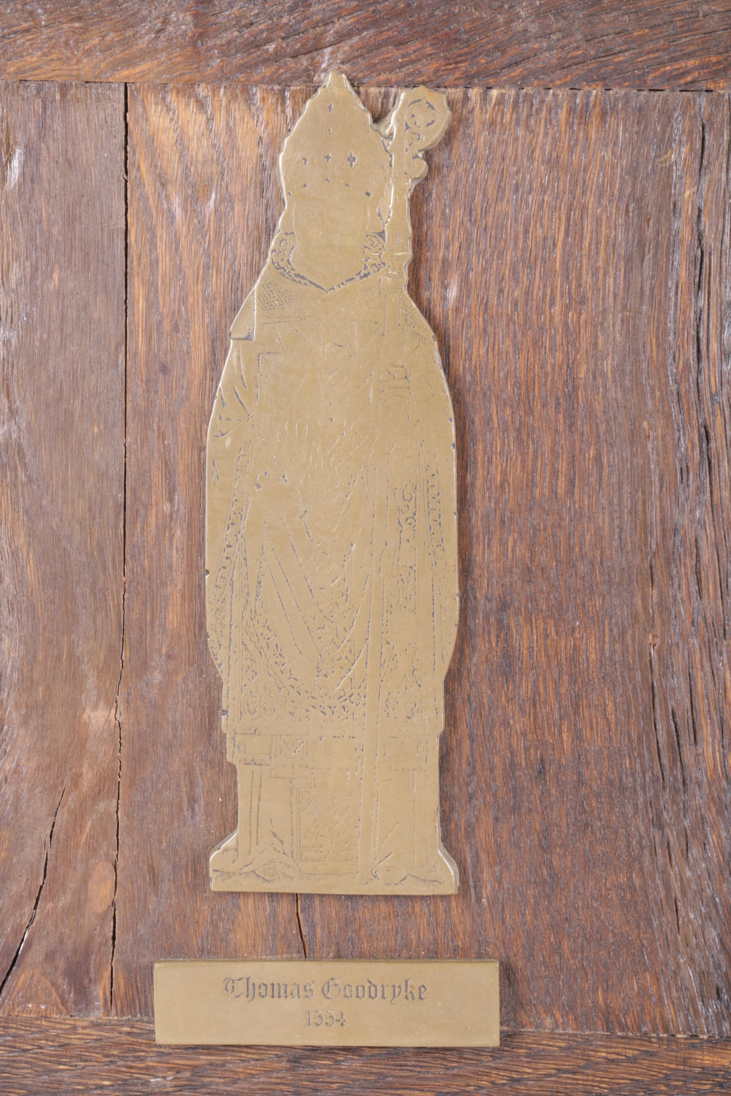 Reproduction Brass Reliefs of Medieval Figures