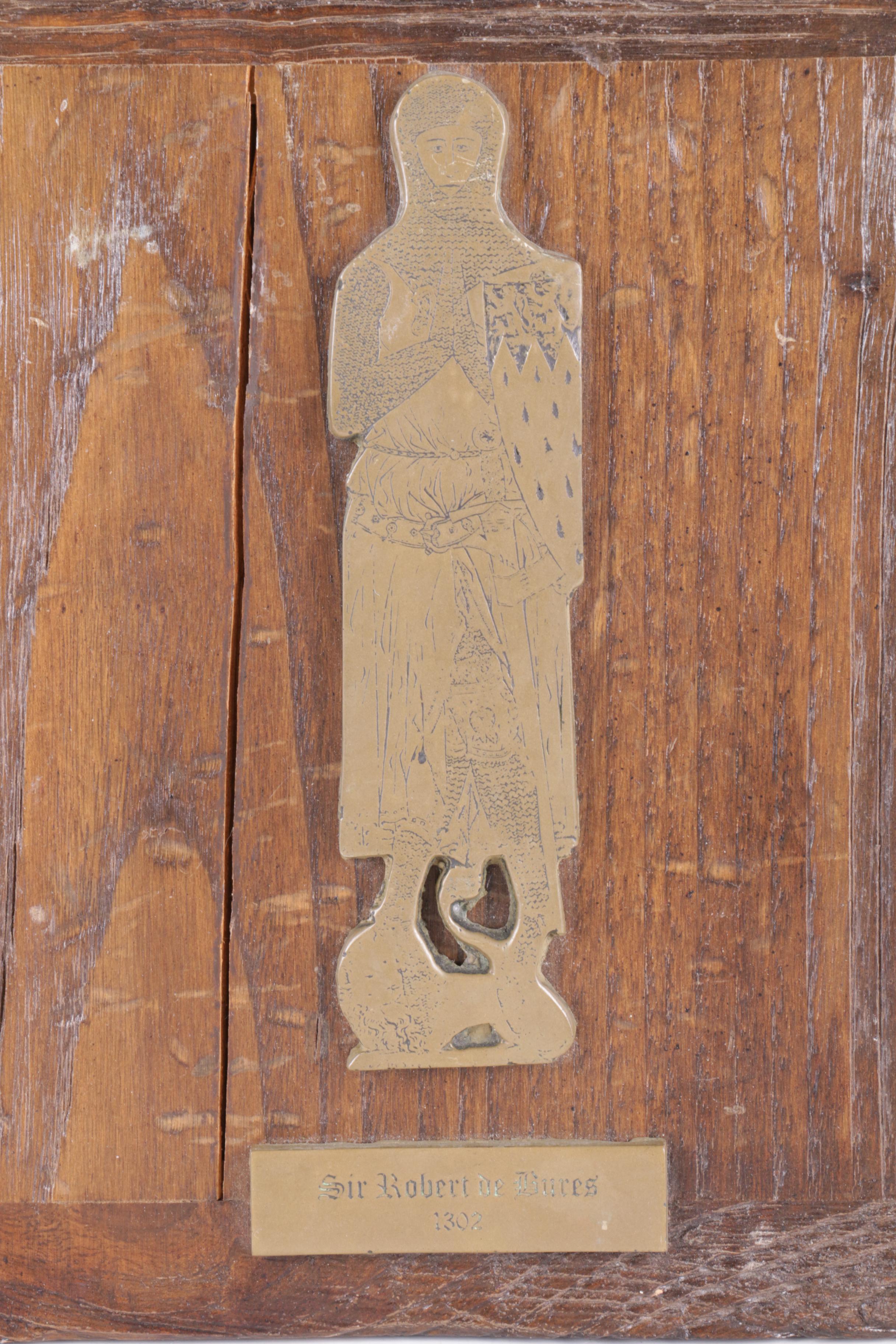 Reproduction Brass Reliefs of Medieval Figures