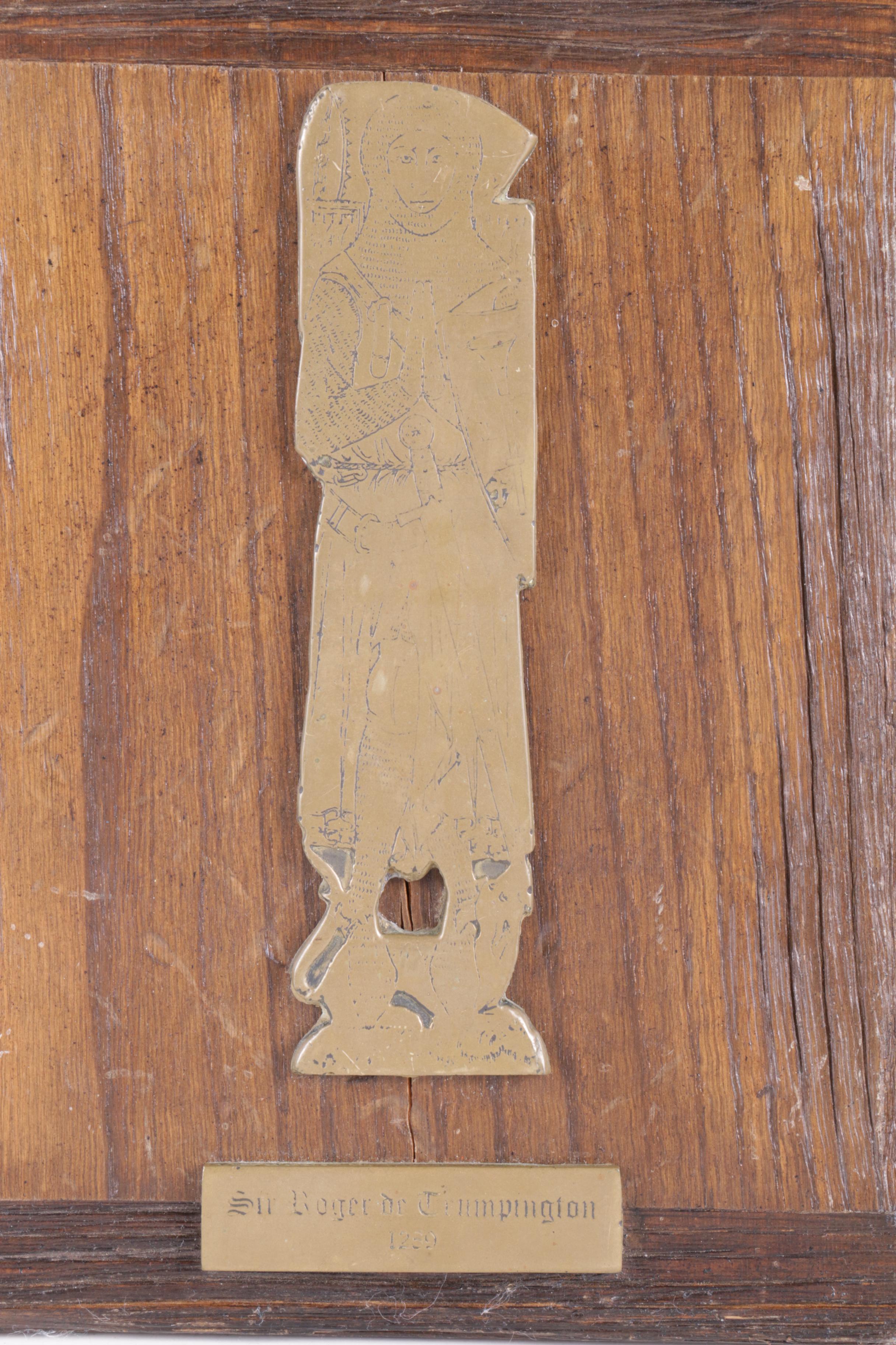 Reproduction Brass Reliefs of Medieval Figures