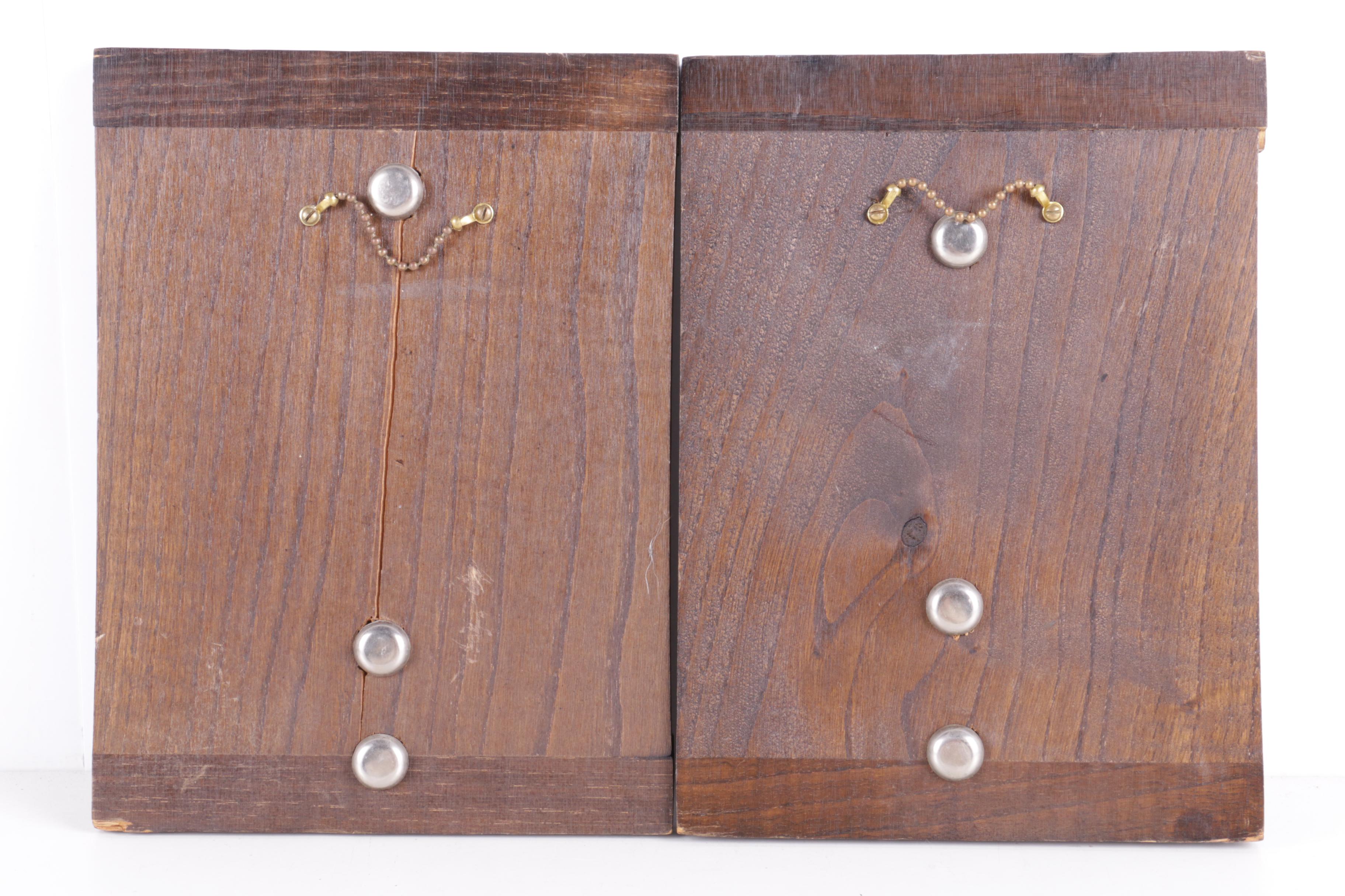 Reproduction Brass Reliefs of Medieval Figures