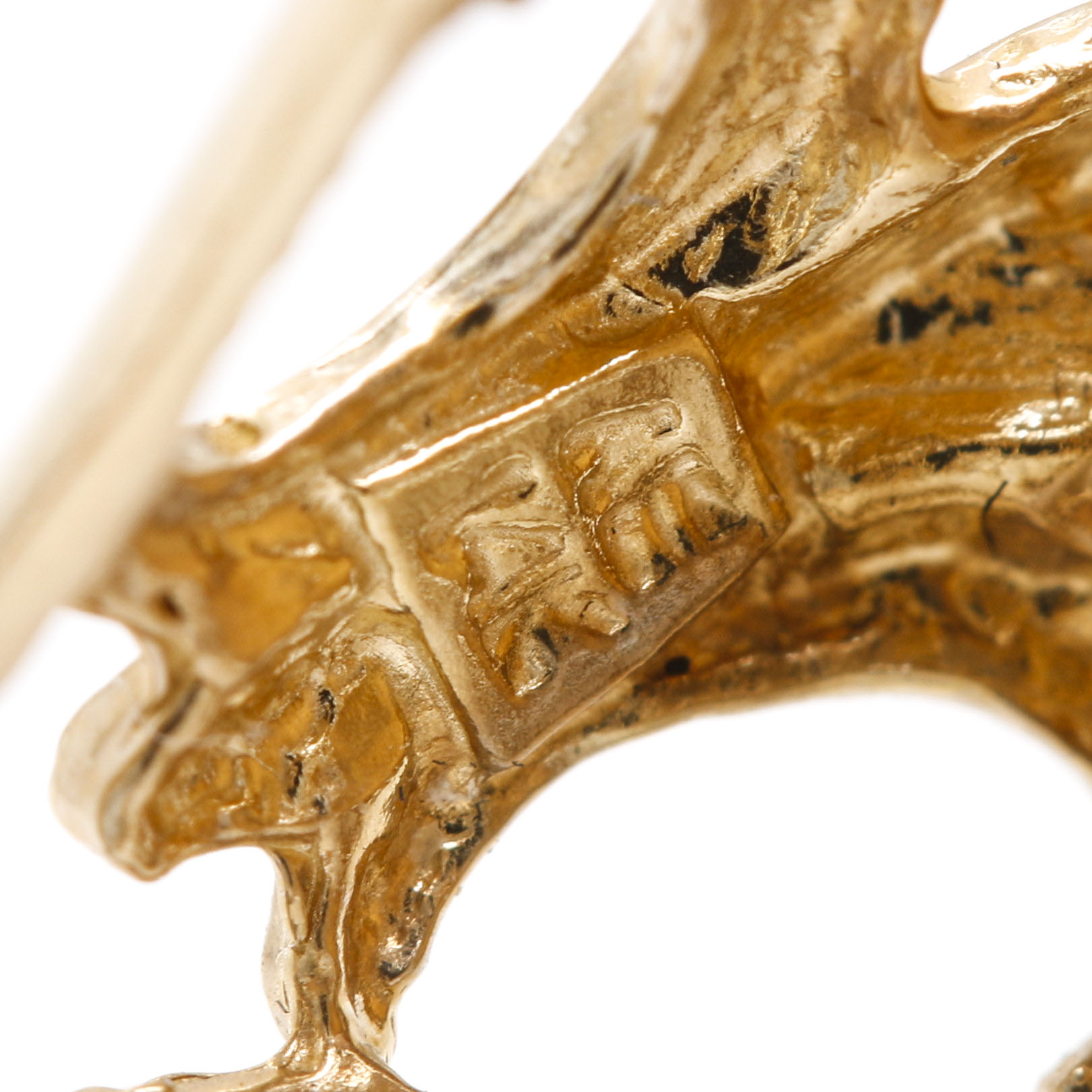 14K Yellow Gold American Eagle Coin Ring