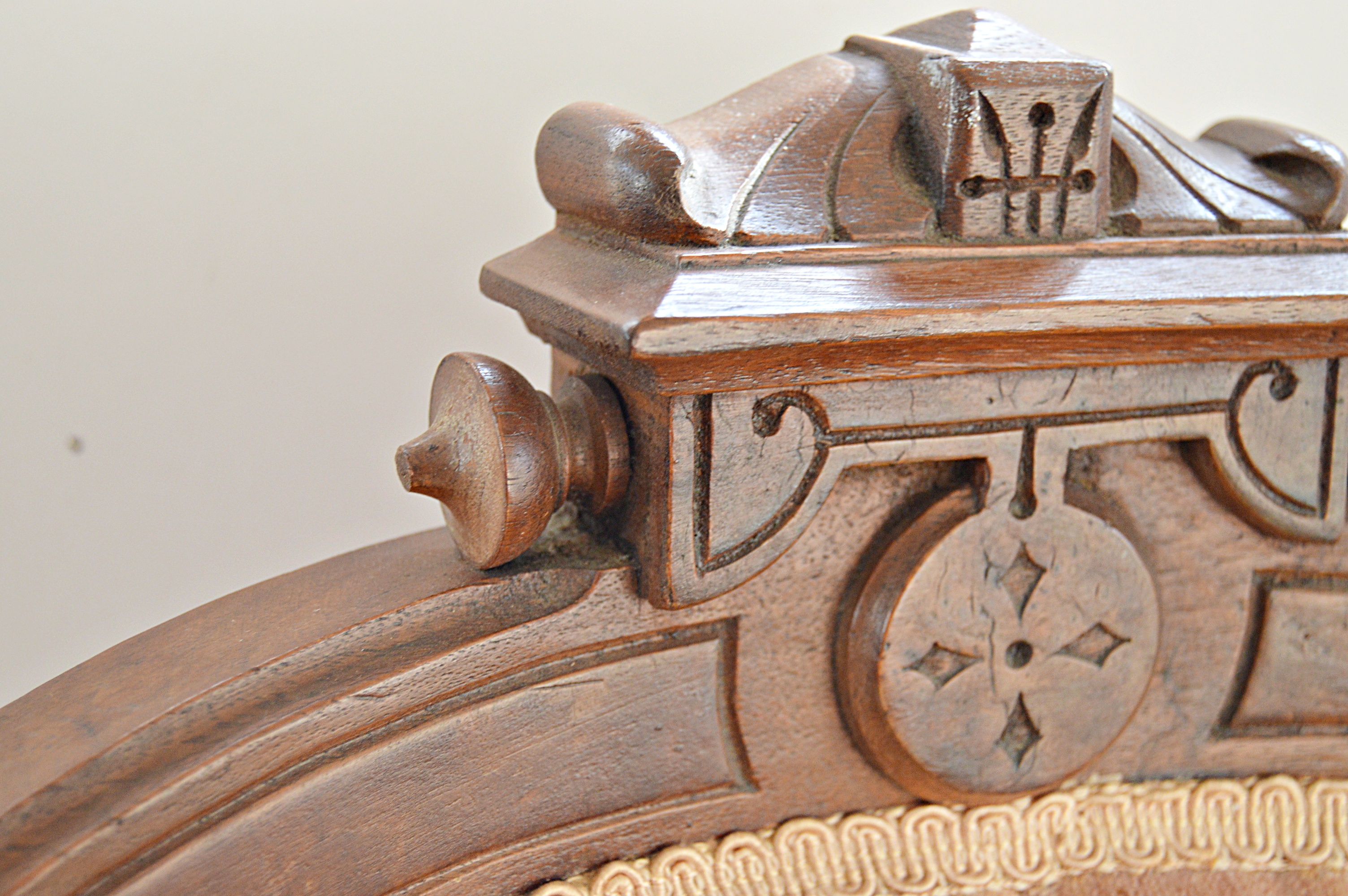 Victorian Gothic Walnut Parlour Chairs