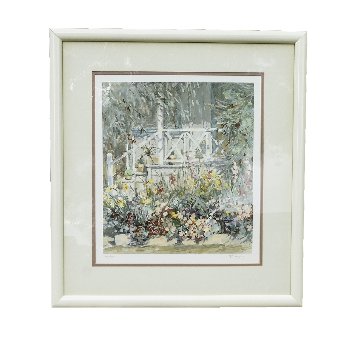 B. Gregory Limited Edition Offset Lithograph "Laguna Garden"