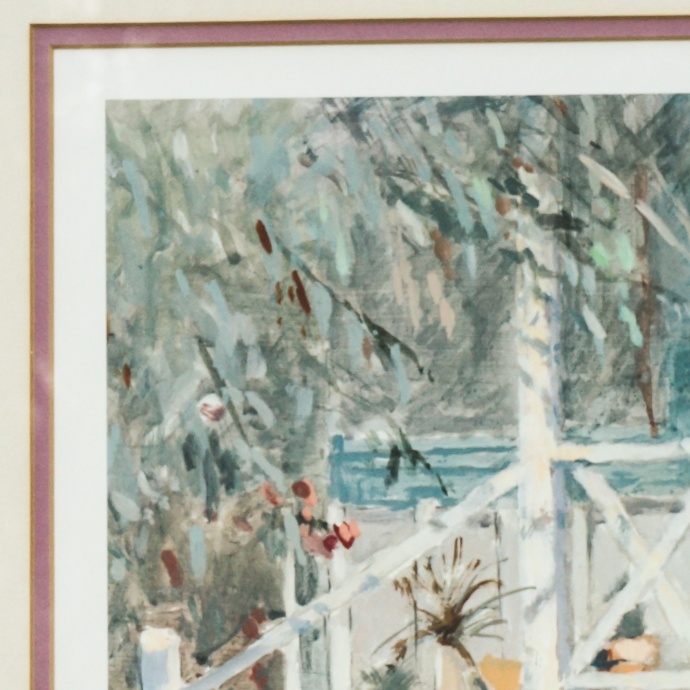 B. Gregory Limited Edition Offset Lithograph "Laguna Garden"