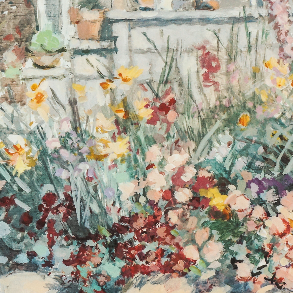 B. Gregory Limited Edition Offset Lithograph "Laguna Garden"