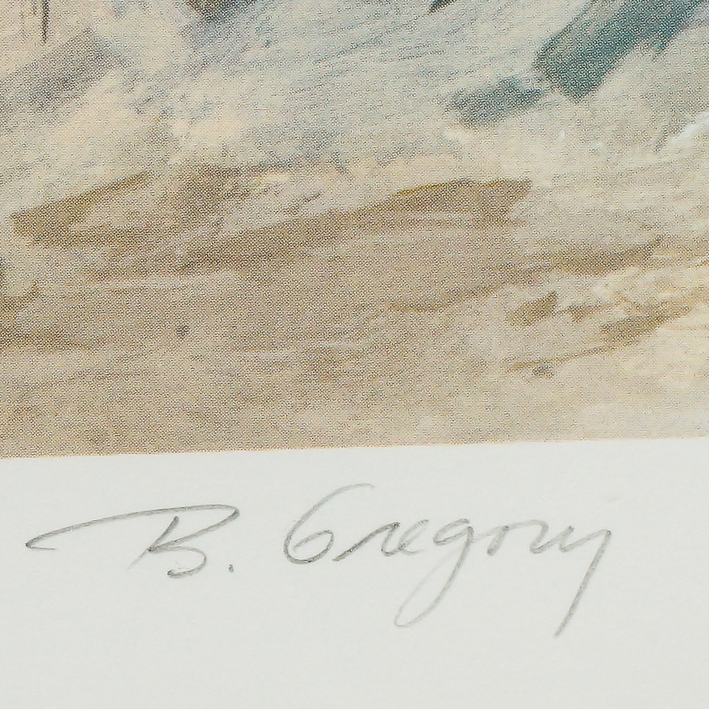 B. Gregory Limited Edition Offset Lithograph "Laguna Garden"