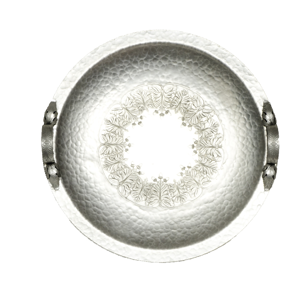 Vintage Trade Continental Hand Wrought Aluminum Tray