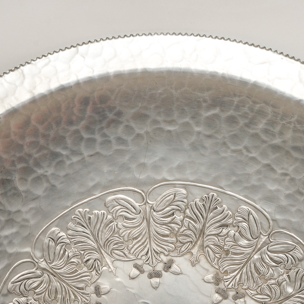 Vintage Trade Continental Hand Wrought Aluminum Tray