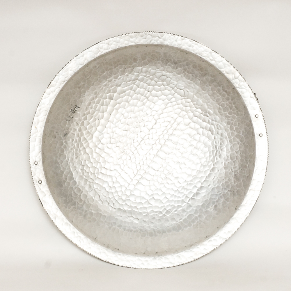 Vintage Trade Continental Hand Wrought Aluminum Tray