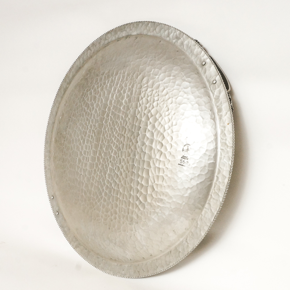 Vintage Trade Continental Hand Wrought Aluminum Tray