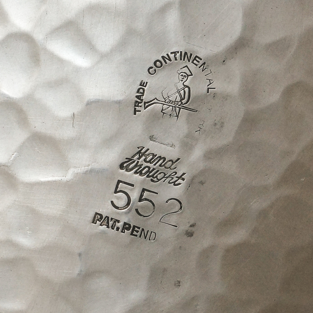 Vintage Trade Continental Hand Wrought Aluminum Tray