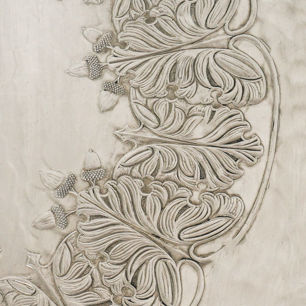 Vintage Trade Continental Hand Wrought Aluminum Tray