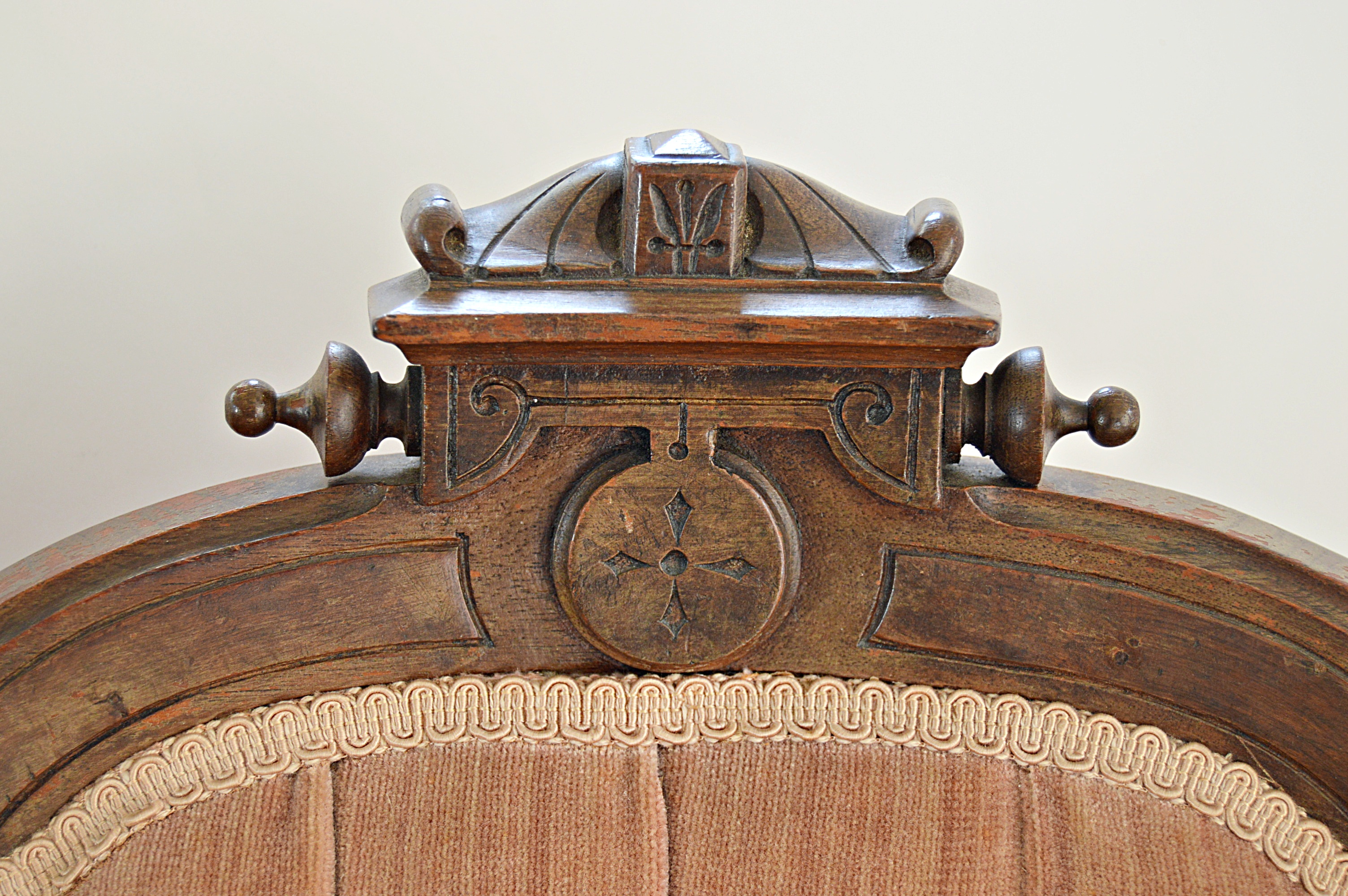 Victorian Gothic Walnut Parlour Chairs