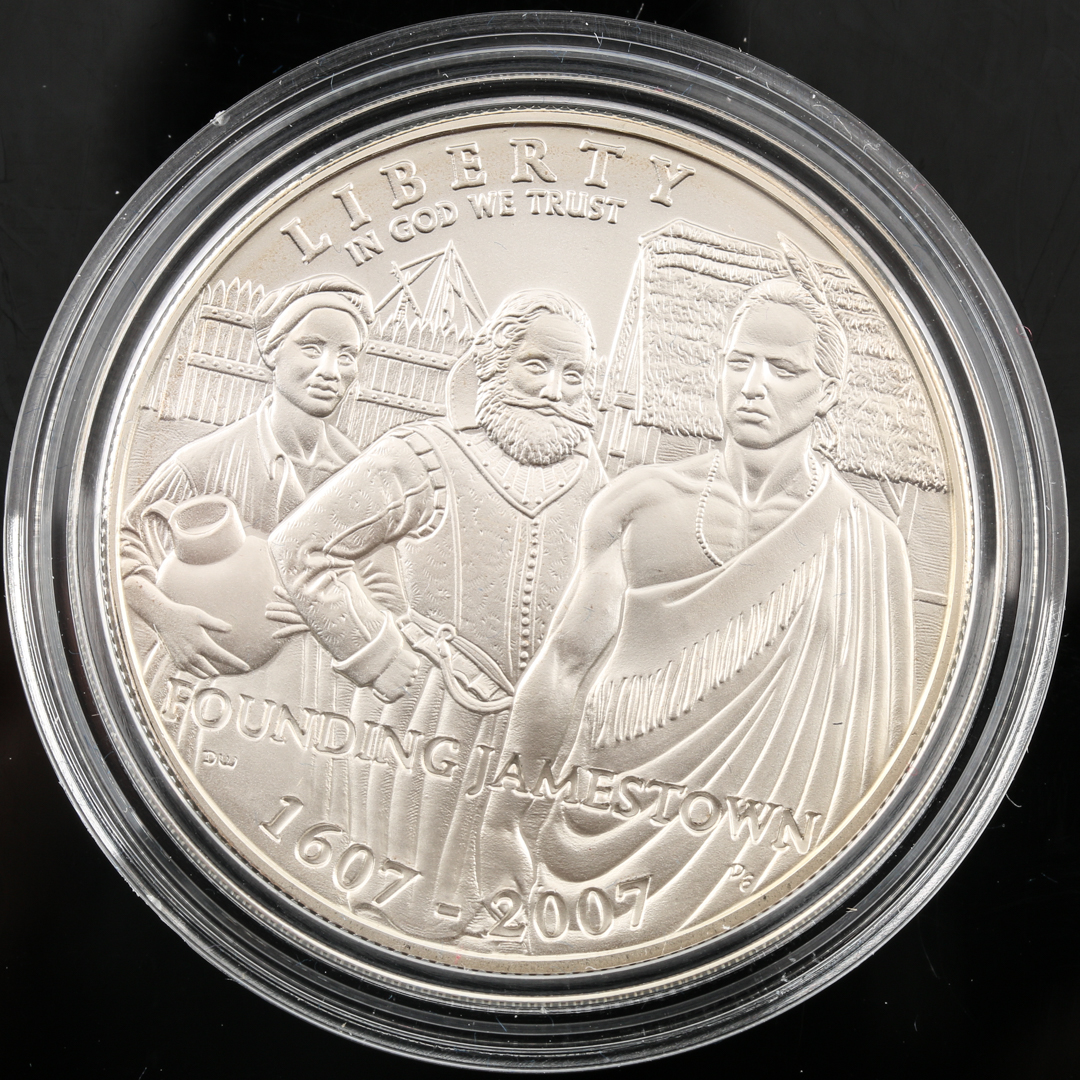 Four Modern Commemorative U.S. Silver Dollars