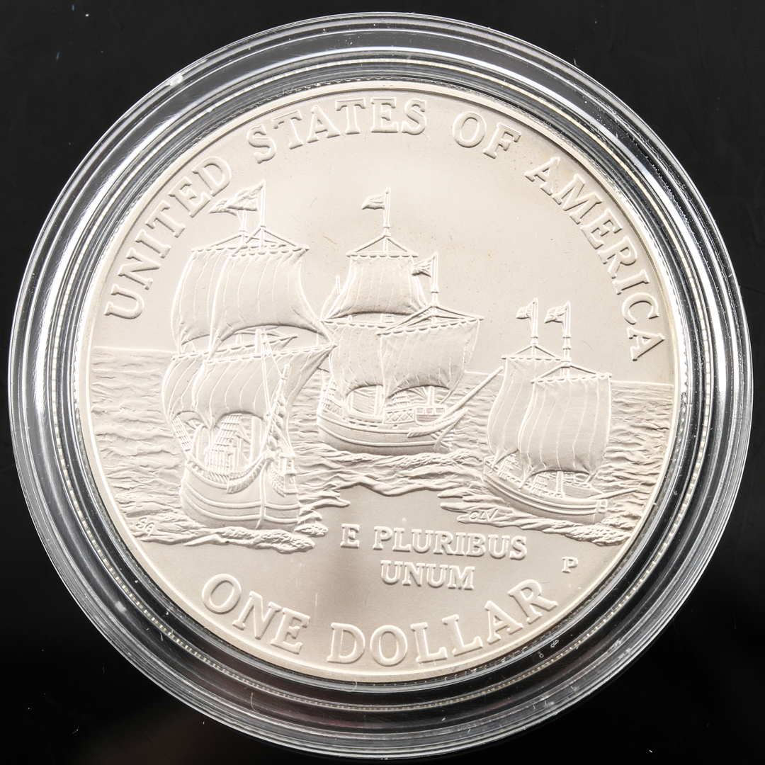 Four Modern Commemorative U.S. Silver Dollars