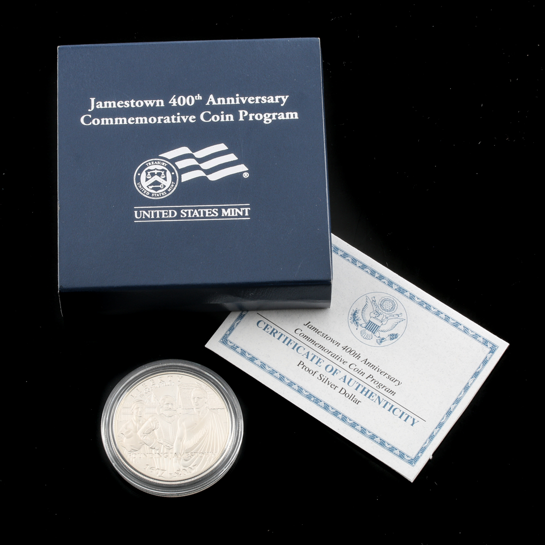 Four Modern Commemorative U.S. Silver Dollars