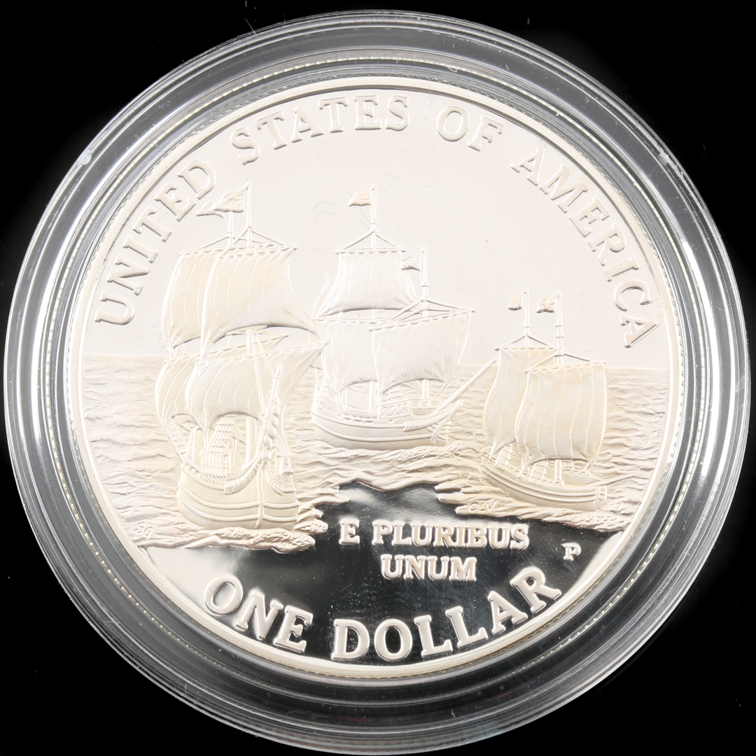 Four Modern Commemorative U.S. Silver Dollars