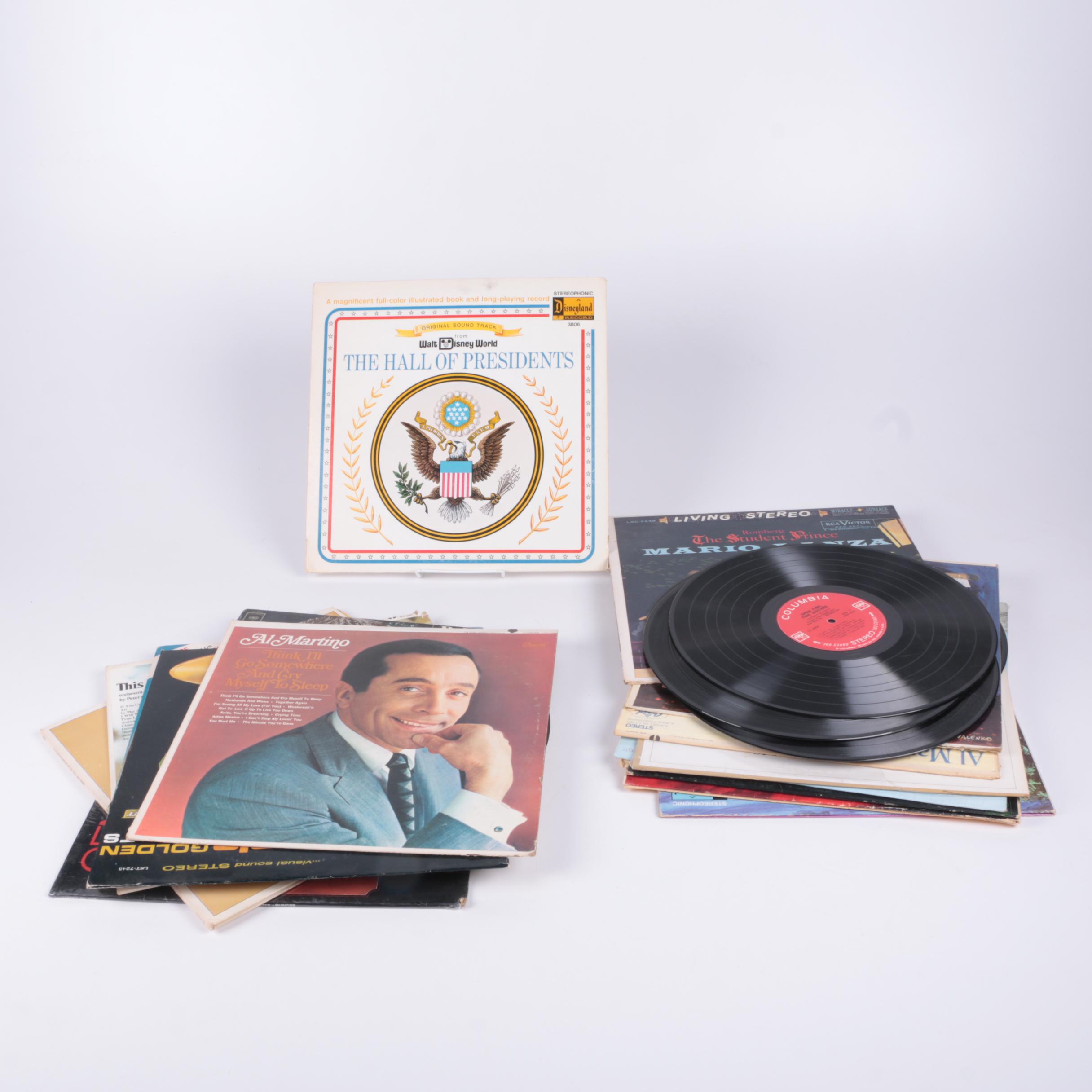 "Hall of Presidents," Al Martino, Johnny Mathis, and Other LPs