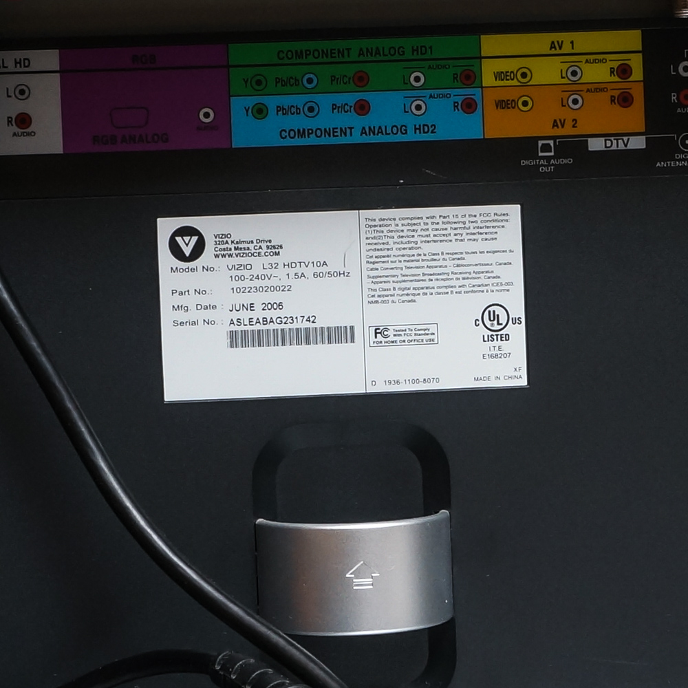 Vizio Flat Screen Television