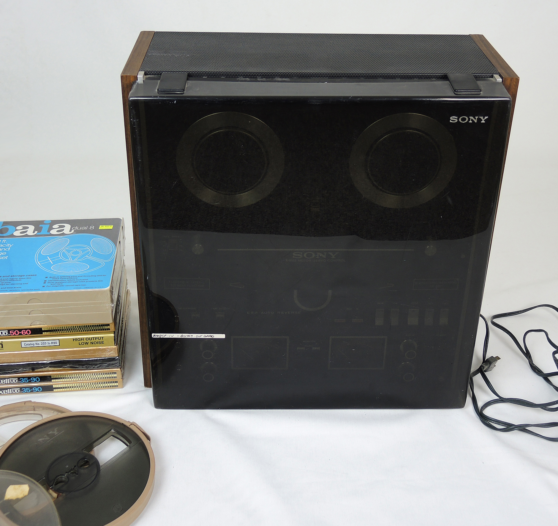 Sony Bi-Directional TC-580 Tape Recorder With Accessories
