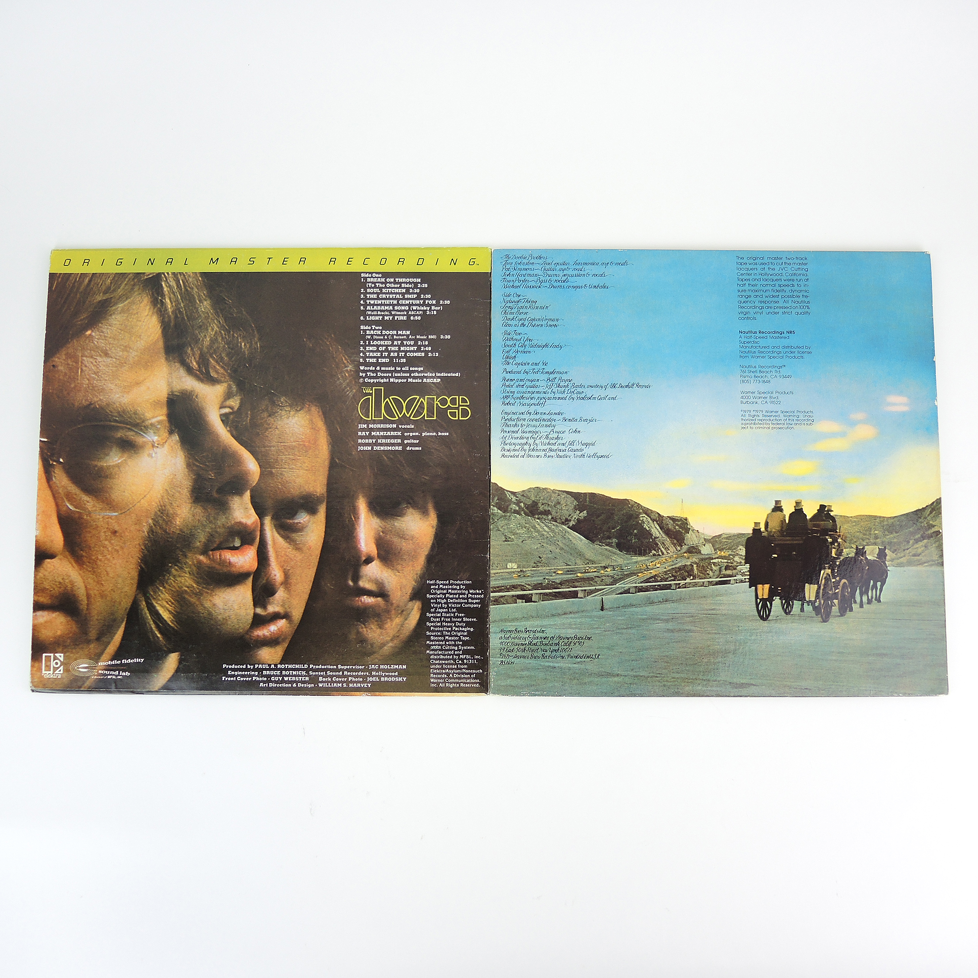The Doors and The Doobie Brothers Original Master Recording LPs