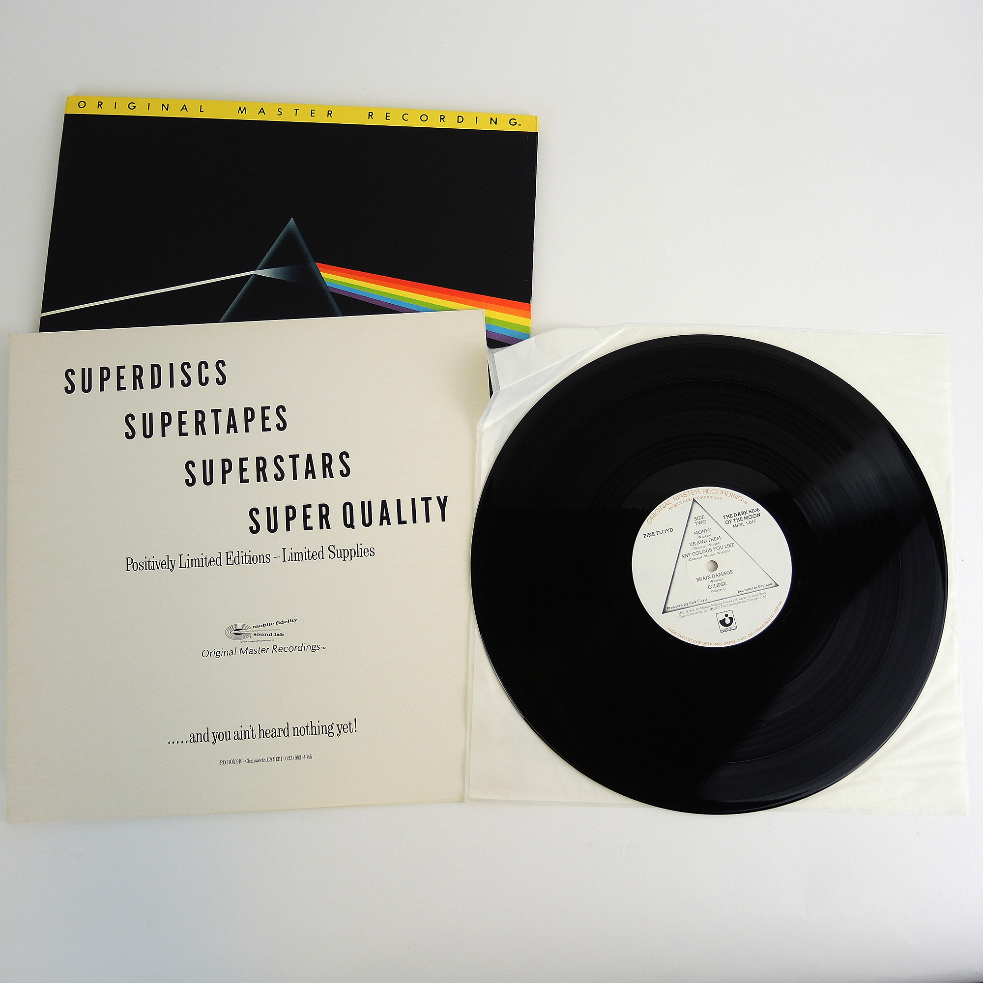 Pink Floyd "Dark Side of the Moon" Original Master Recording LP